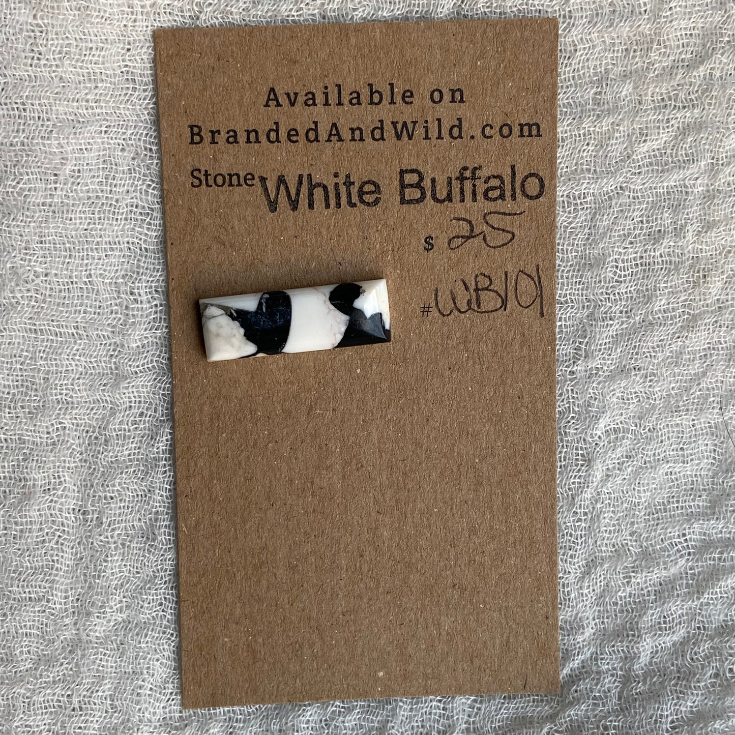 White Buffalo Cabochon - WB101