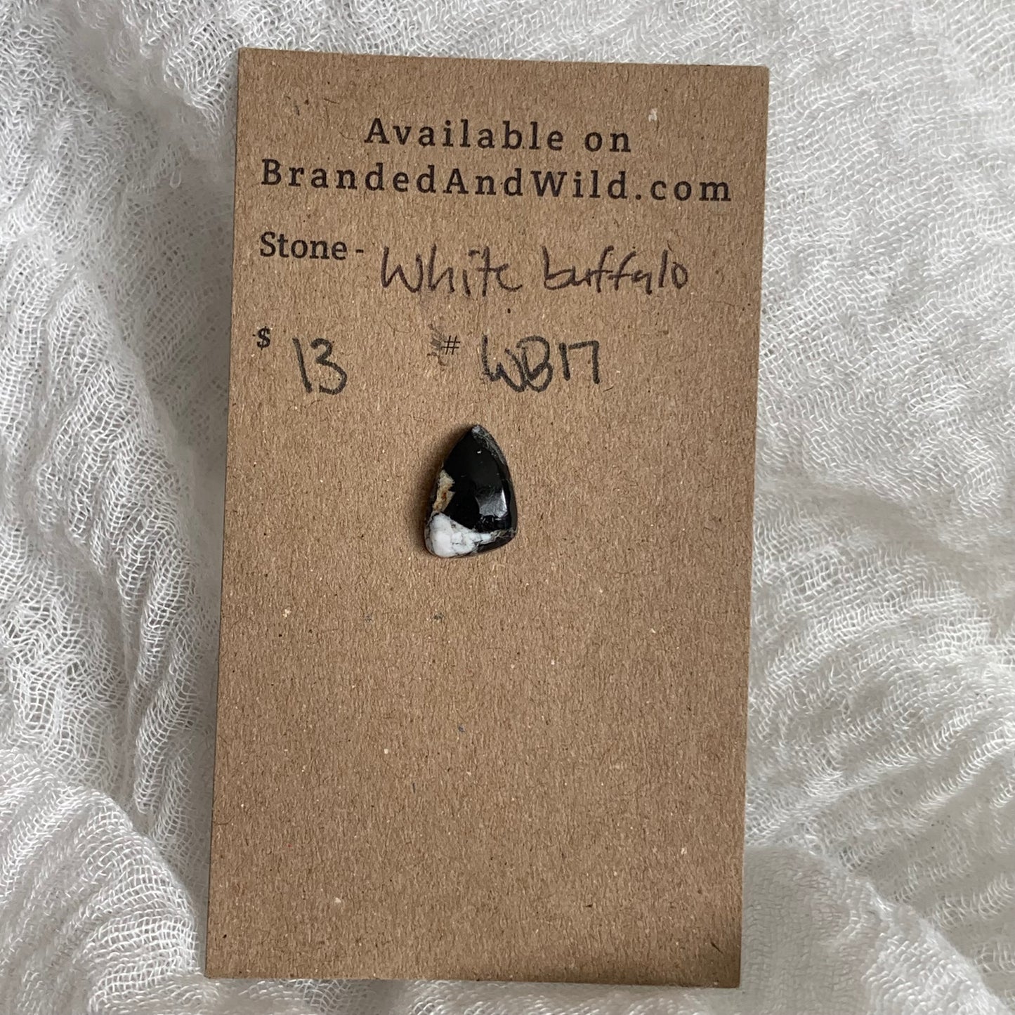 White Buffalo Cabochon - WB17