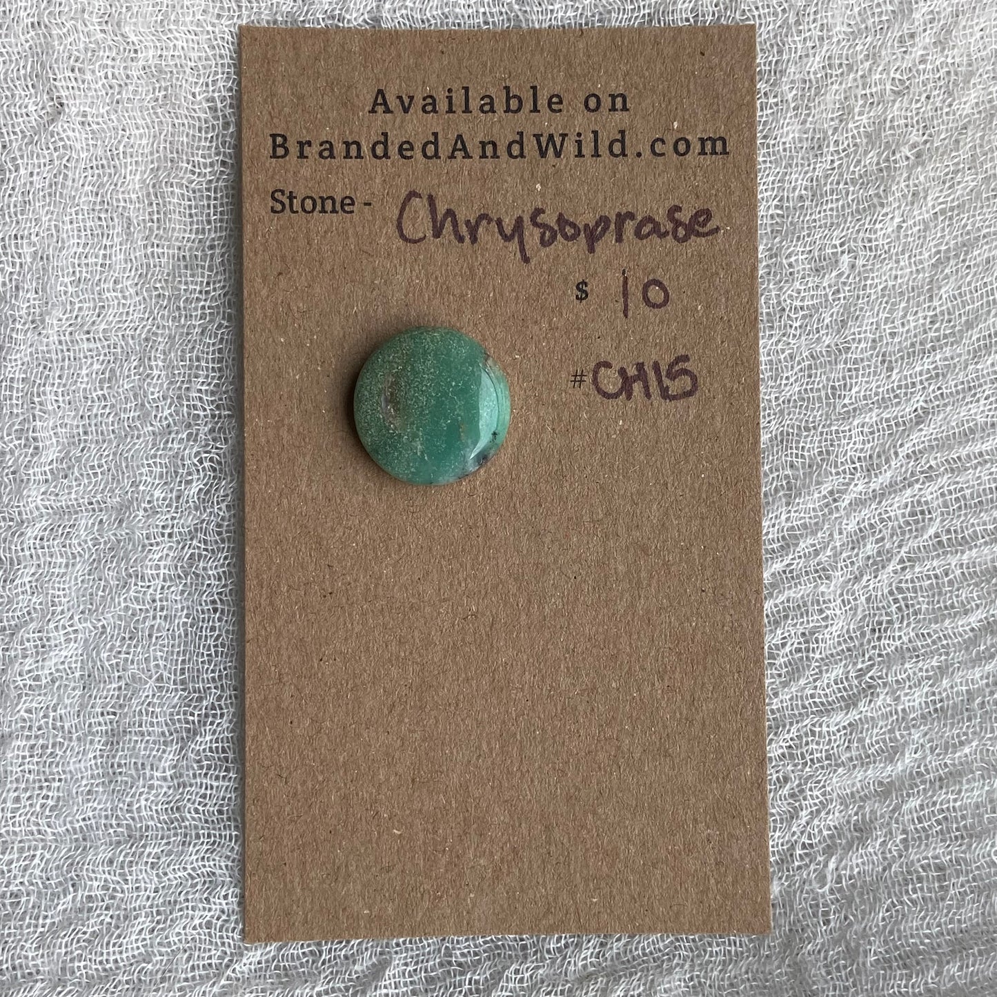 Chrysoprase Cabochon - Ch15