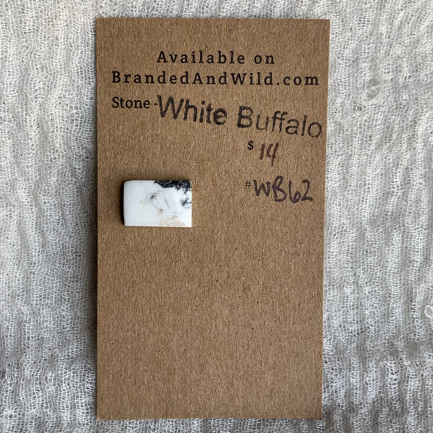 White Buffalo Cabochon - WB62