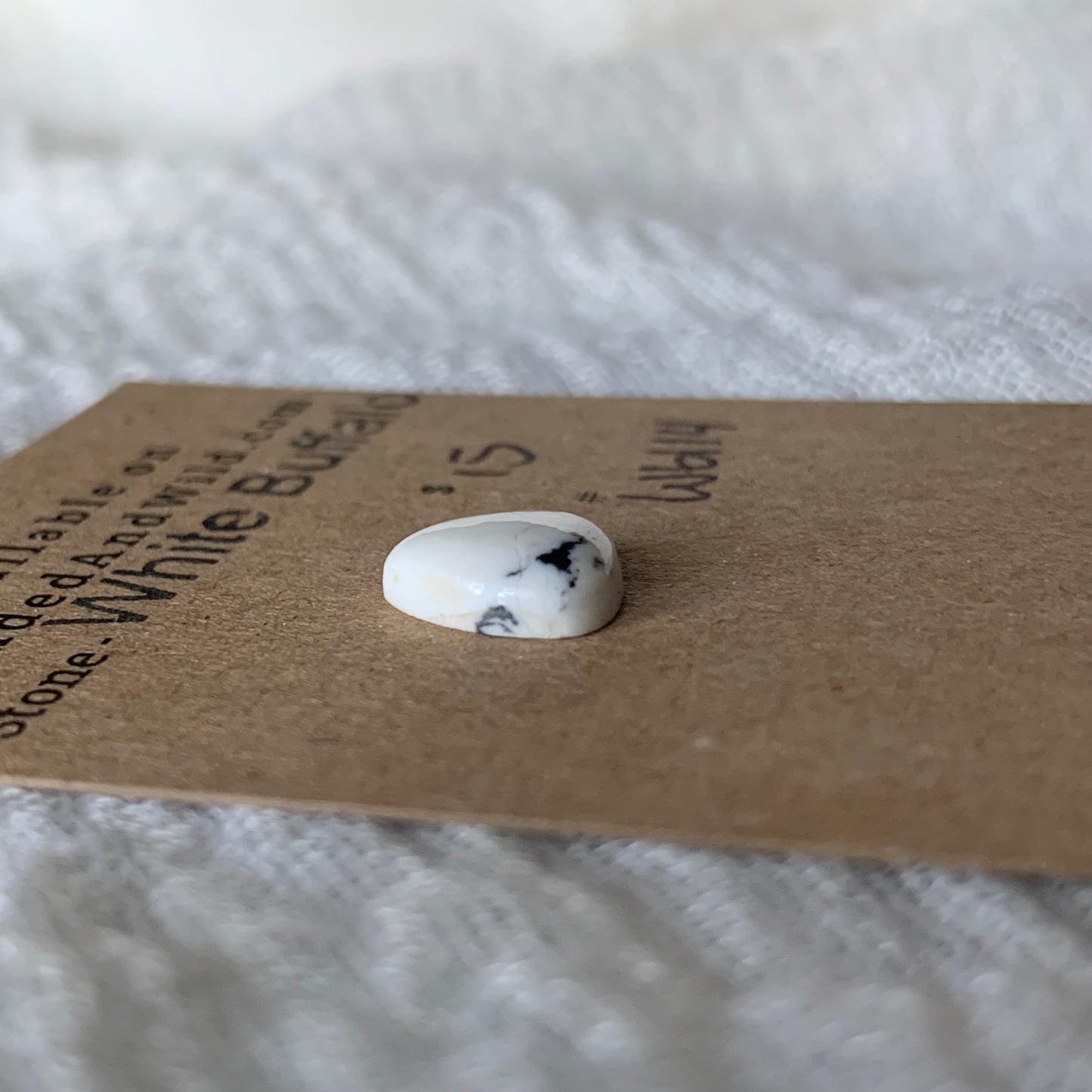 White Buffalo Cabochon - WB114