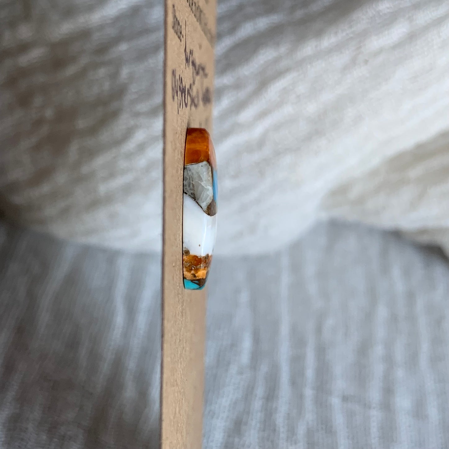 Turquoise, Oystershell, Copper Cabochon - TOC60