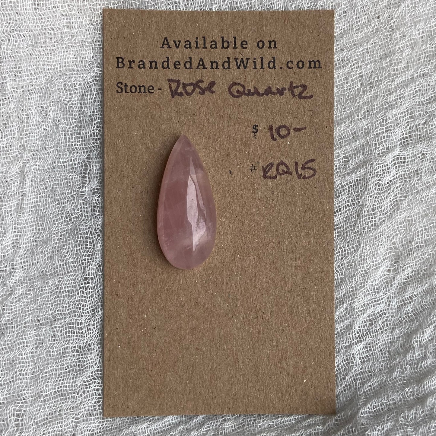 Rose Quartz Cabochon - RQ15