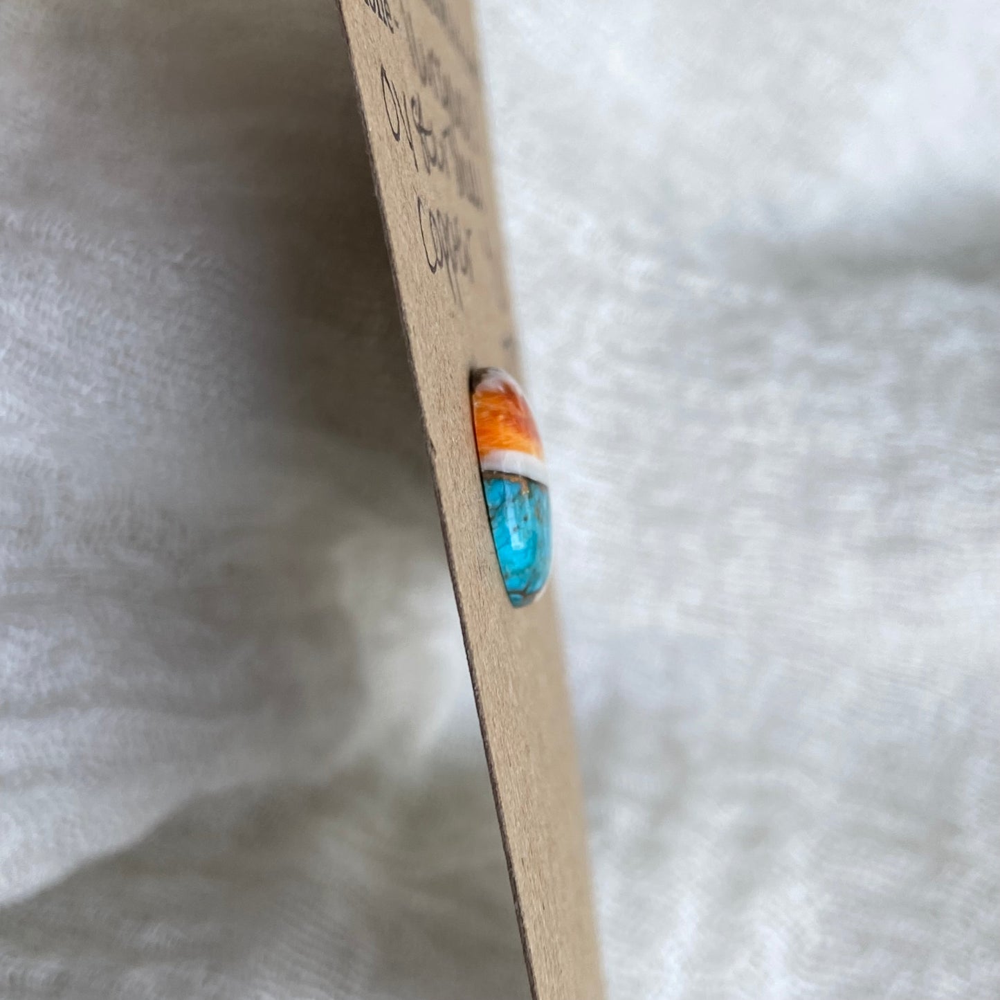 Turquoise, Oystershell, Copper Cabochon - TOC07