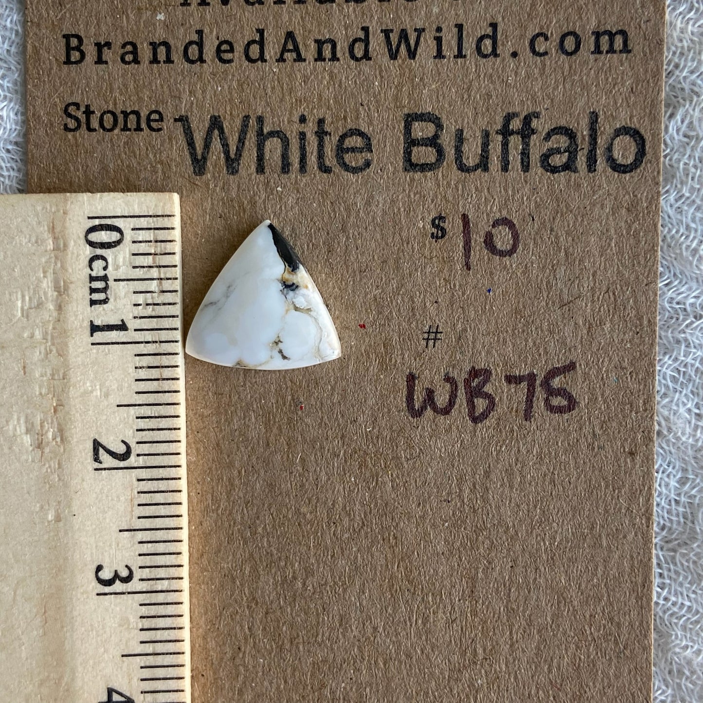 White Buffalo Cabochon - WB75