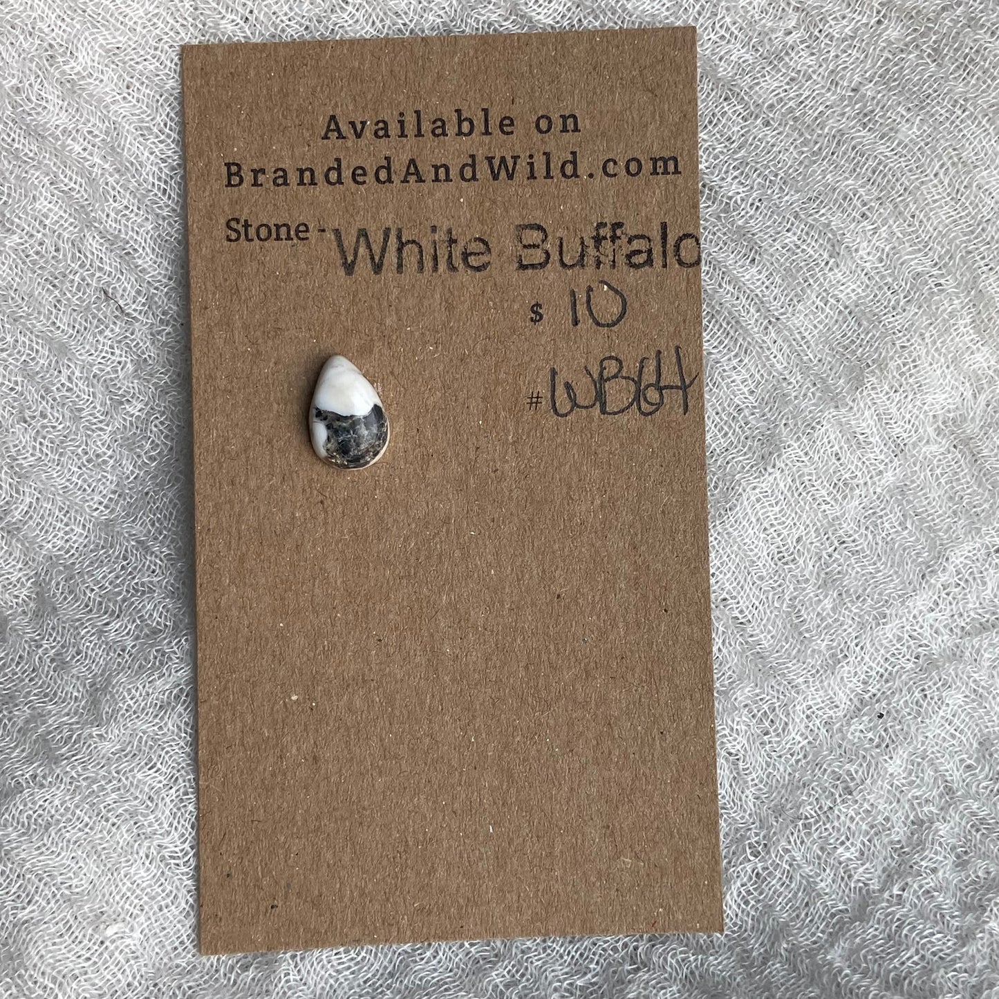 White Buffalo Cabochon - WB64