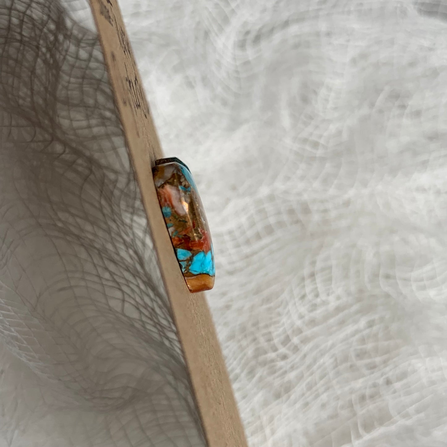 Turquoise, Oystershell, Copper Cabochon - TOC48