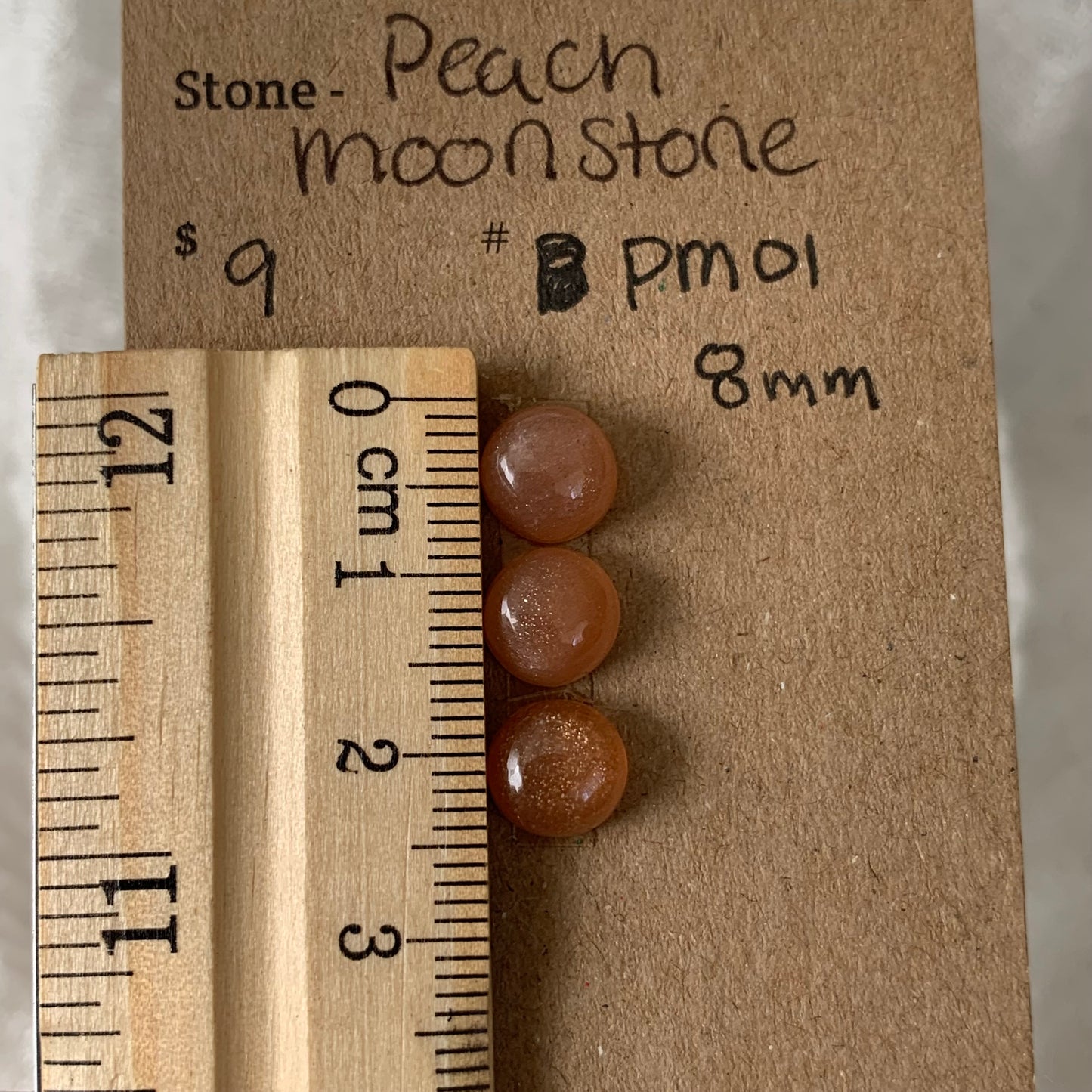 Peach Moonstone cabochon - PM01