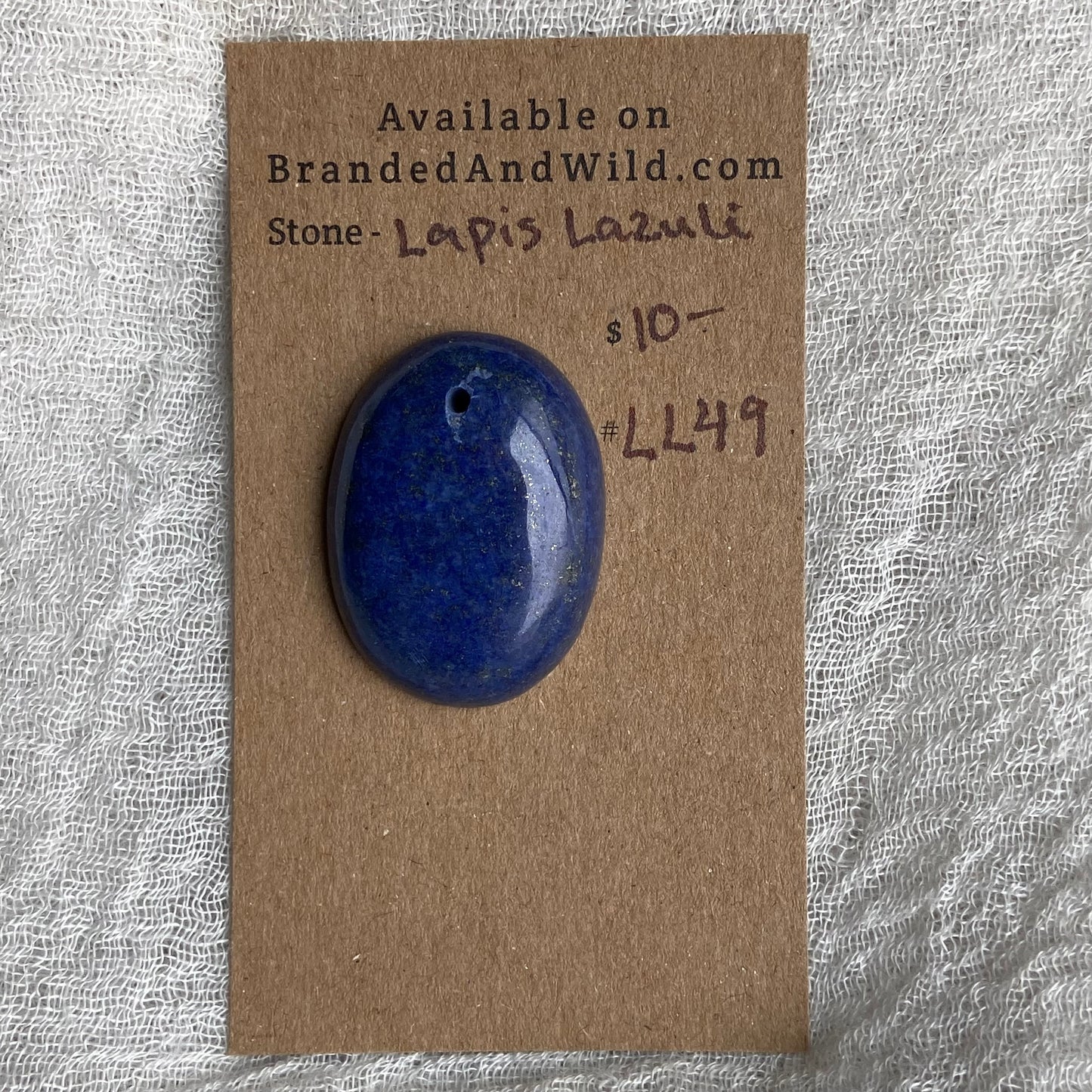 Lapis Lazuli Cabochon -Drilled- LL49