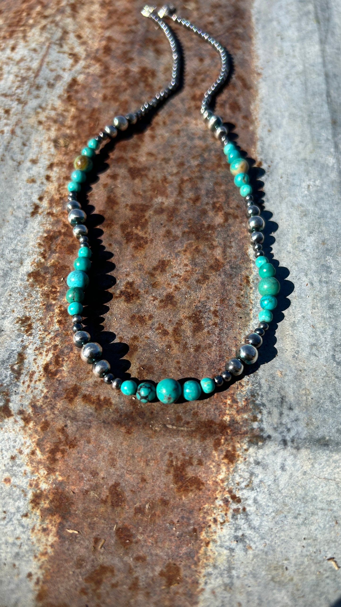 Turquoise Navajo pearl necklace