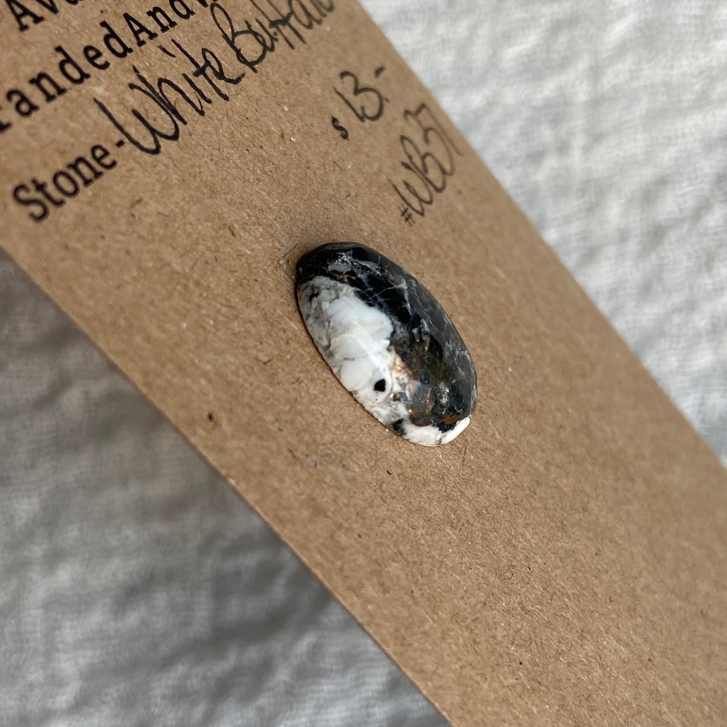 White Buffalo Cabochon - WB37