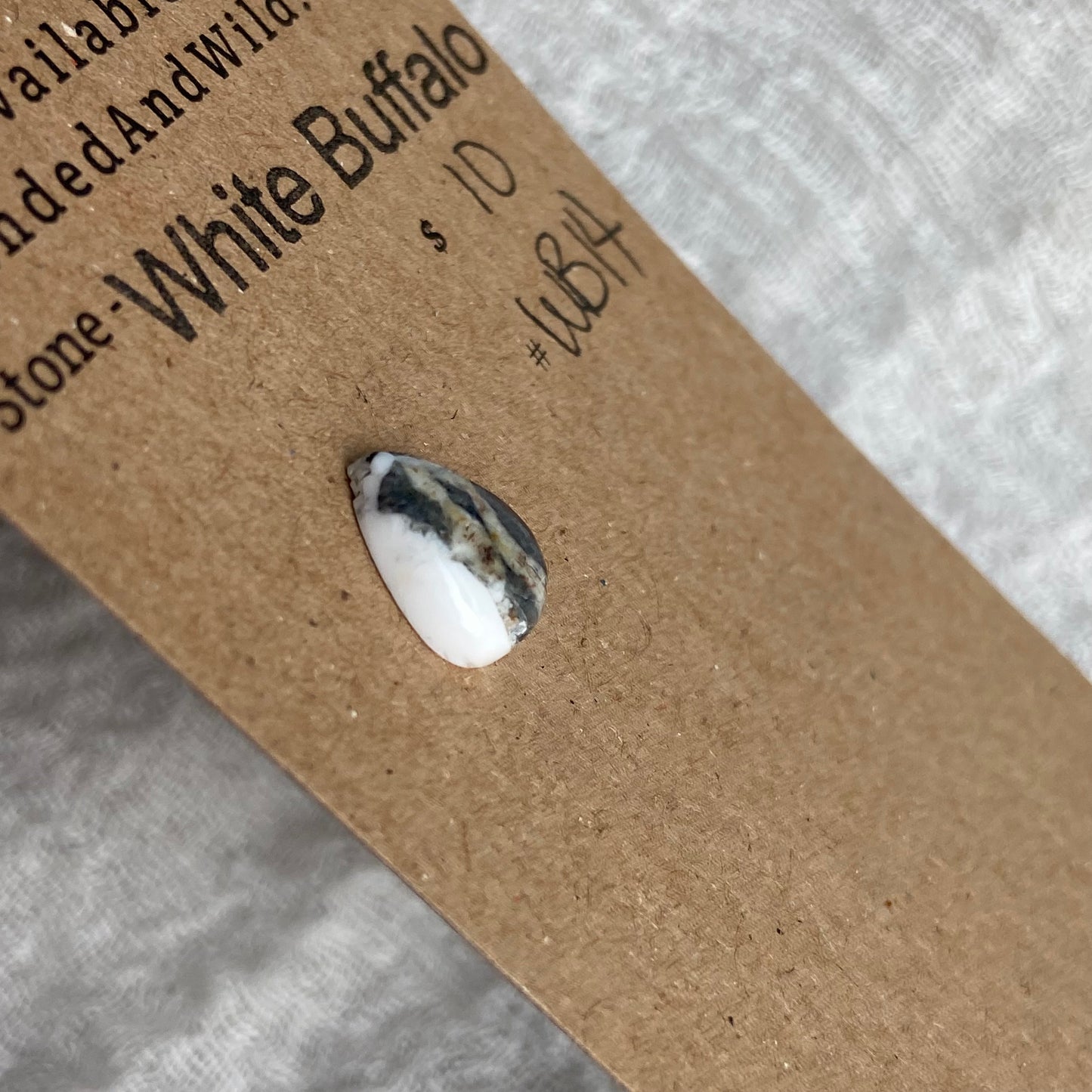 White Buffalo Cabochon - WB14