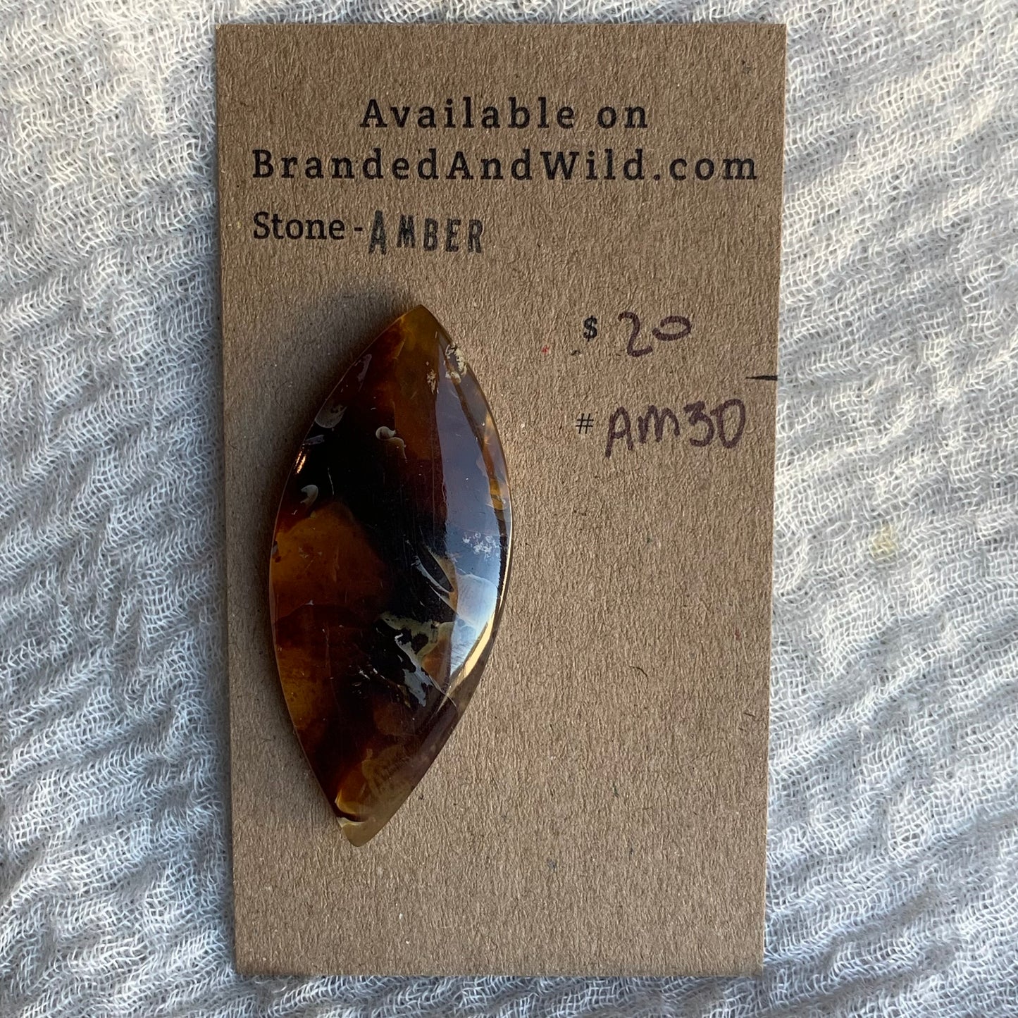 Amber Cabochon AM30