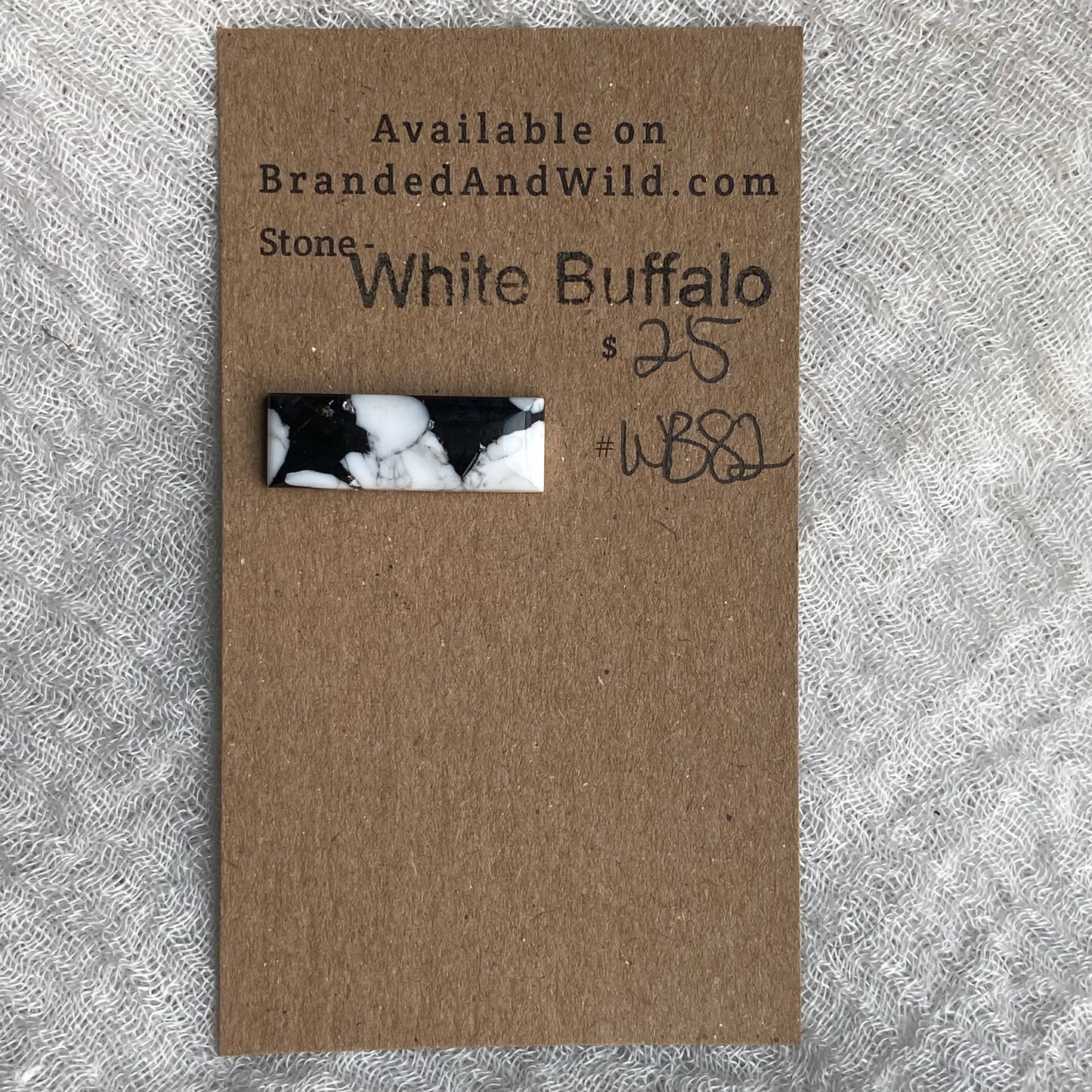 White Buffalo Cabochon - WB82