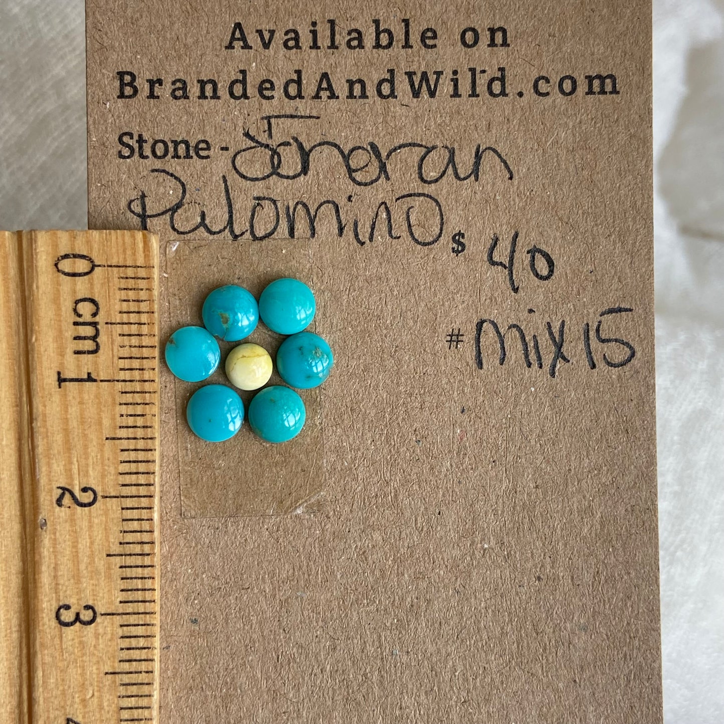 Palomino/ Sonoran Turquoise Cabochon - MIX15