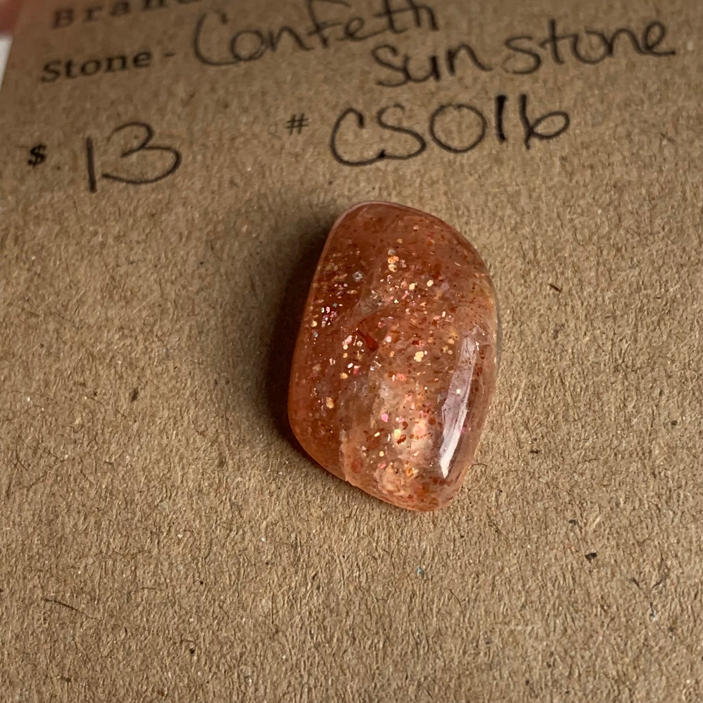 Confetti Sunstone Cabochon - CS016