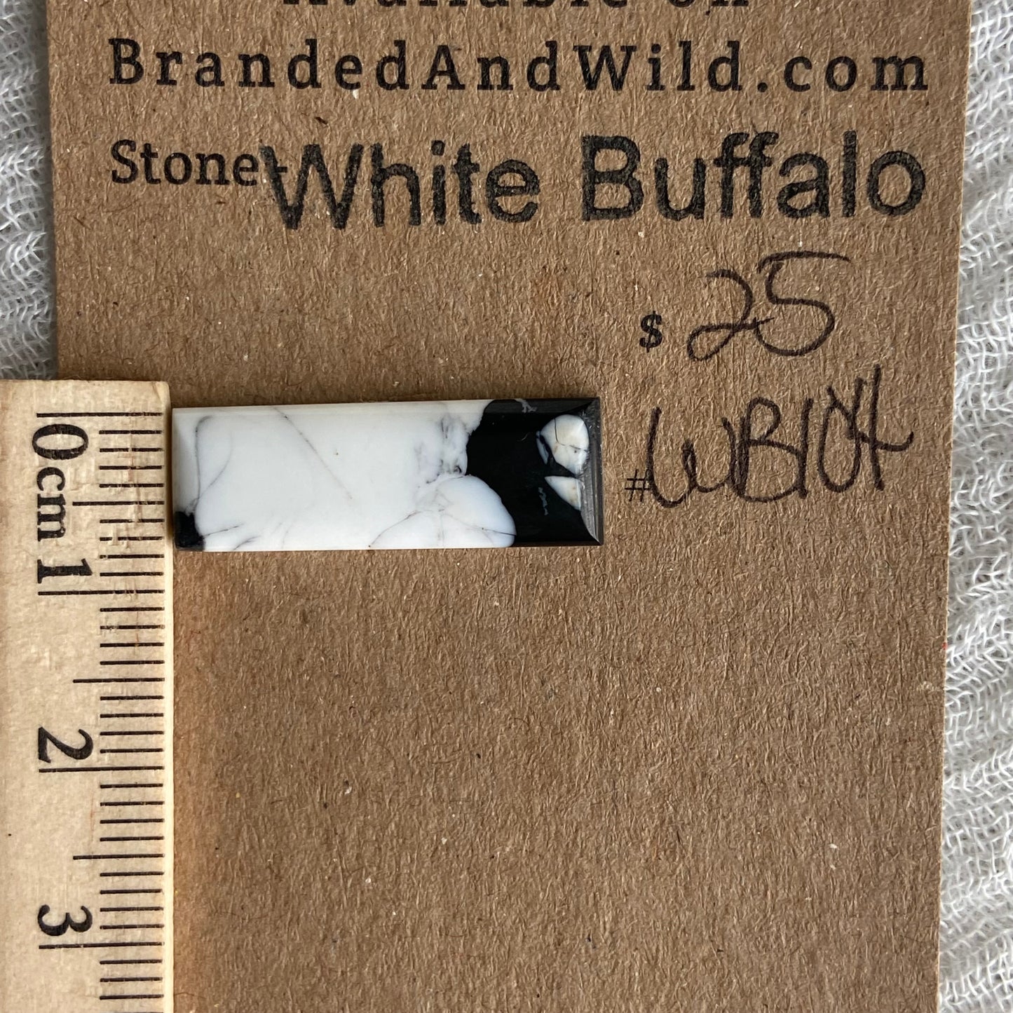 White Buffalo Cabochon - WB104
