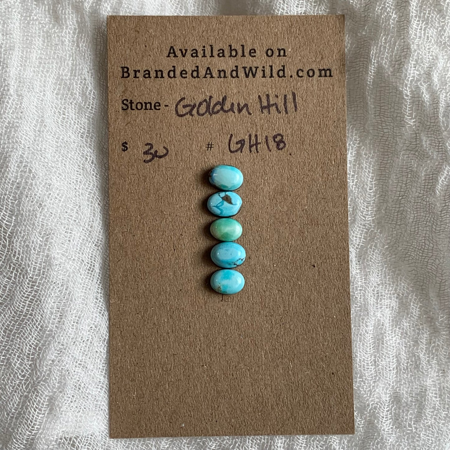 Golden Hill Turquoise Cabochon - GH18