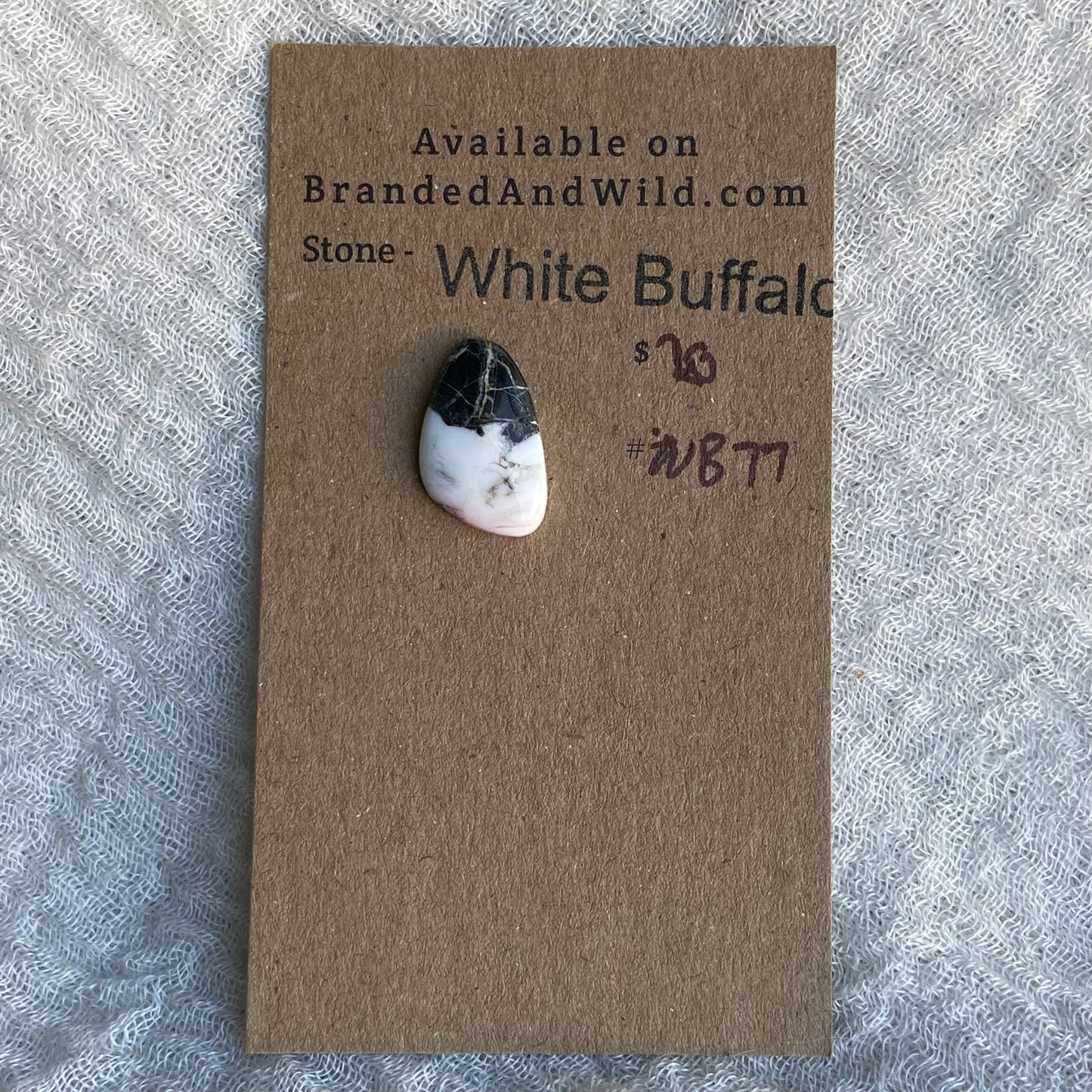 White Buffalo Cabochon - WB77