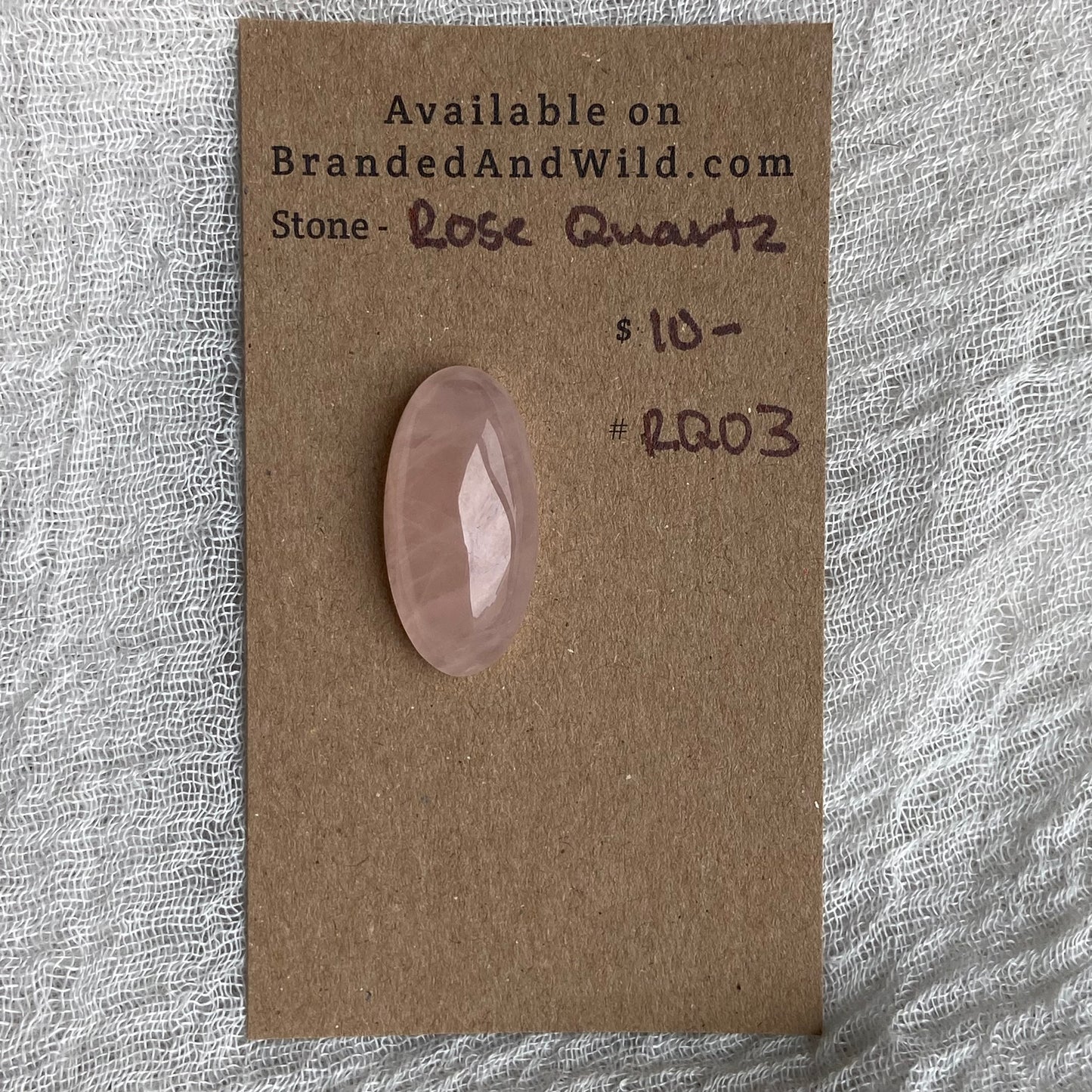 Rose Quartz Cabochon - RQ03