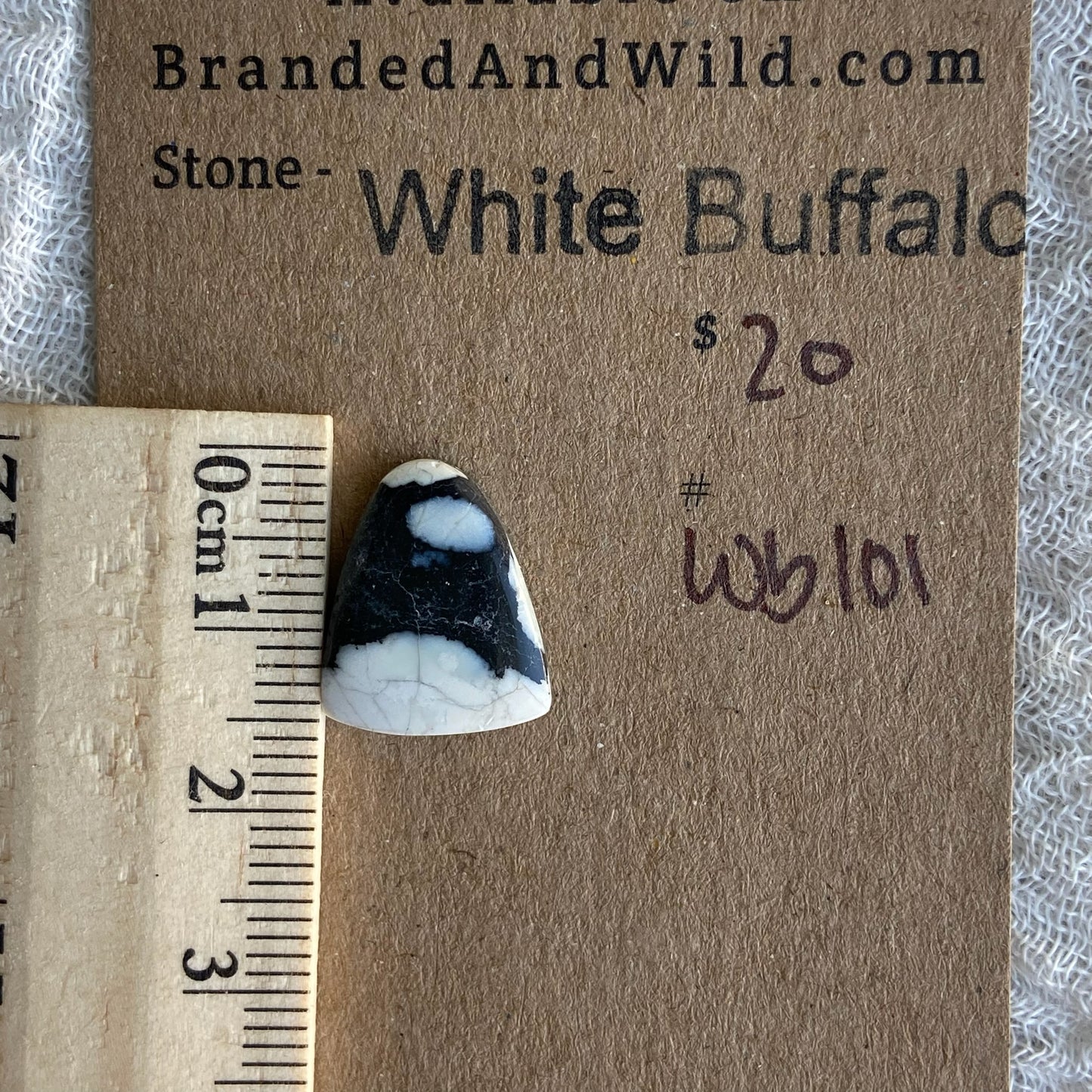 White Buffalo Cabochon - WB101