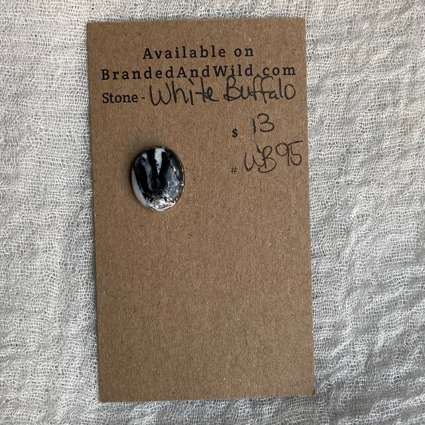 White Buffalo Cabochon - WB95