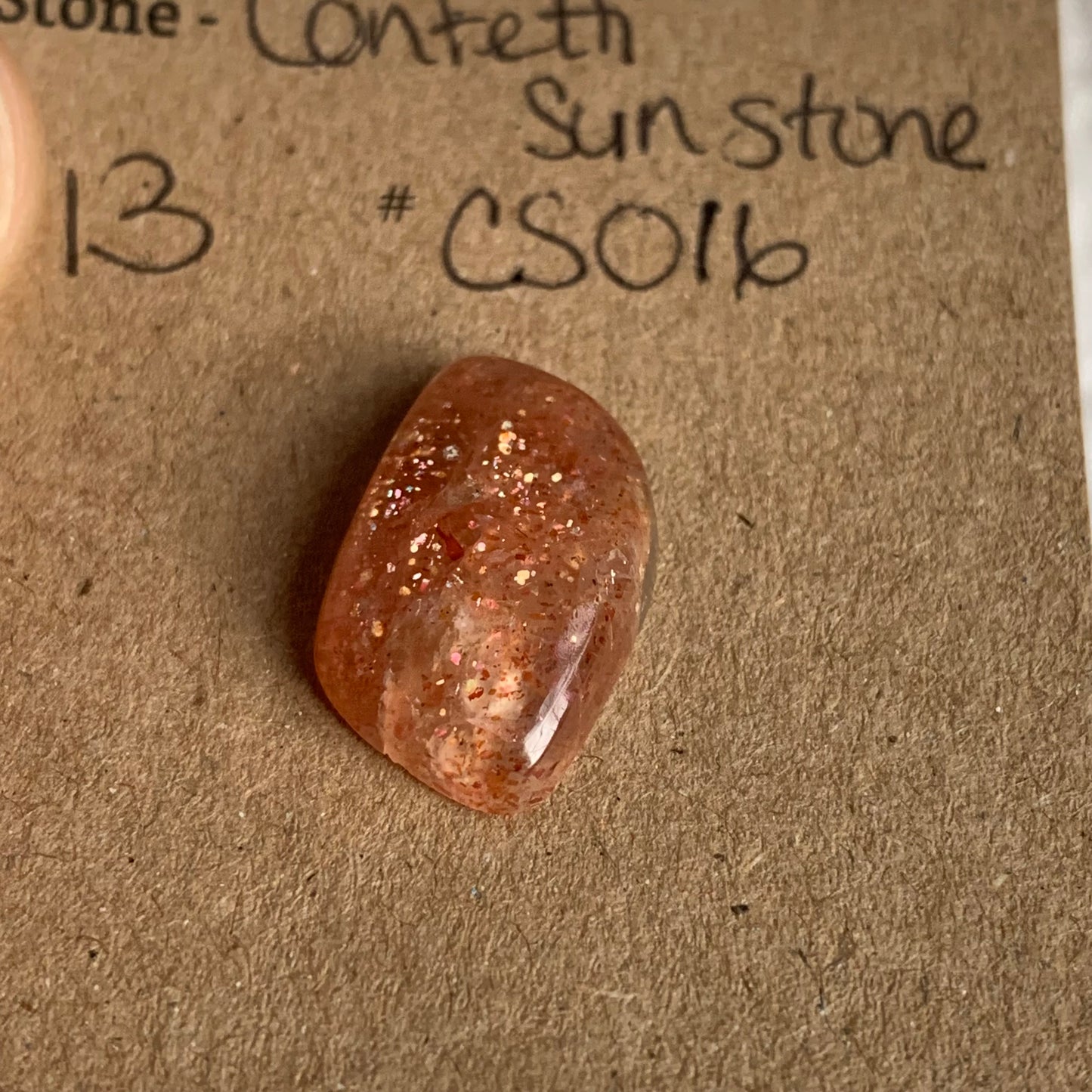Confetti Sunstone Cabochon - CS016
