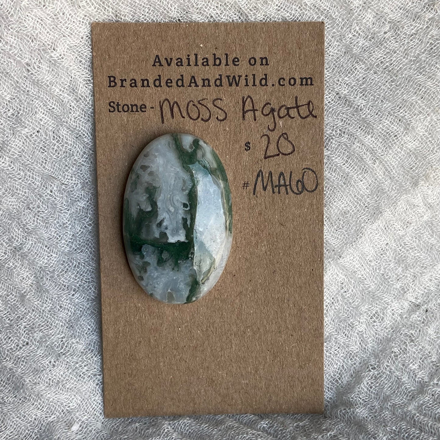 Moss Agate Cabochon - MA60
