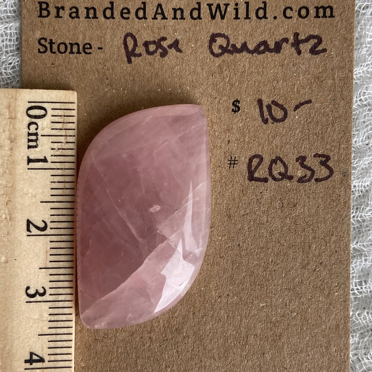 Rose Quartz Cabochon - RQ33