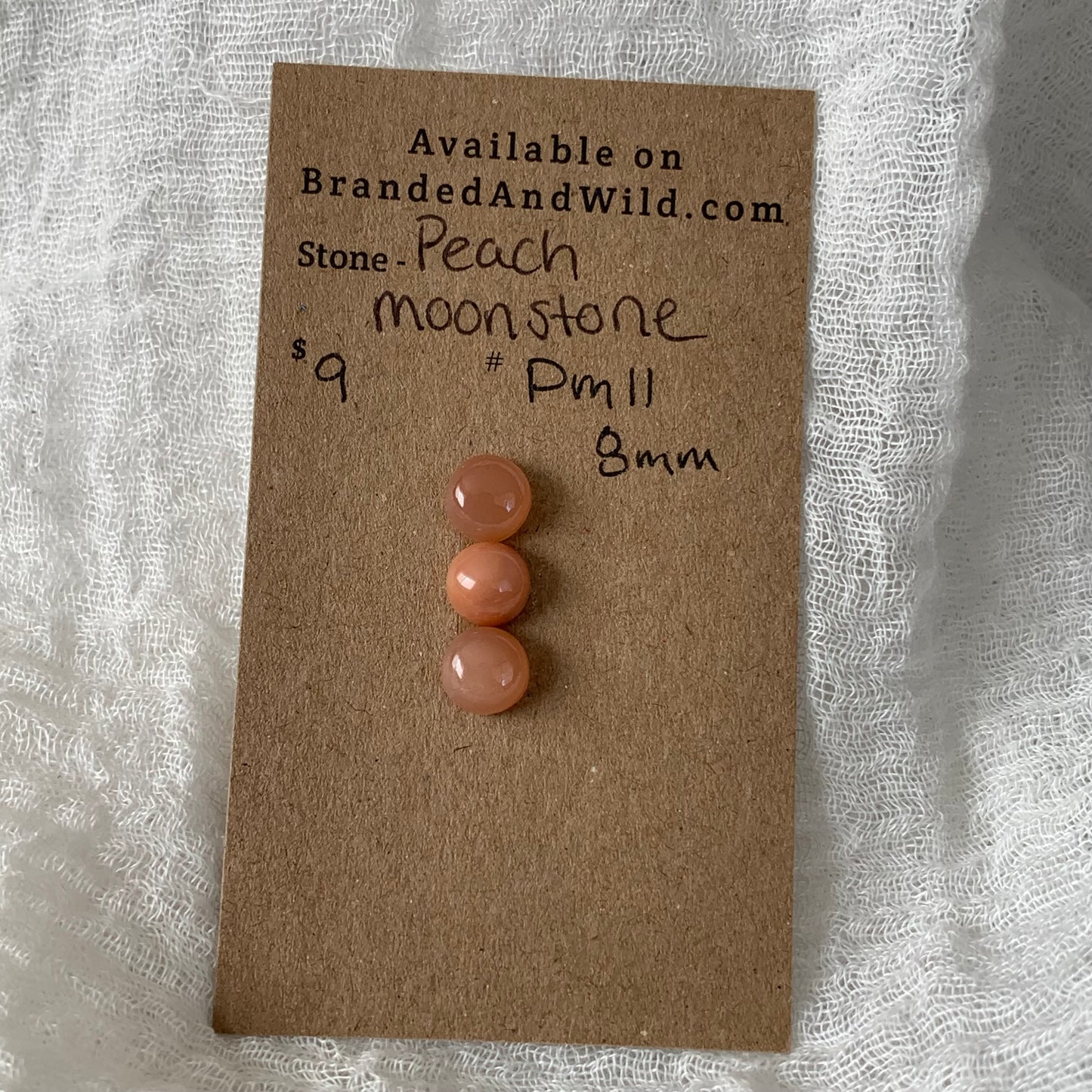 Peach Moonstone cabochon - PM11