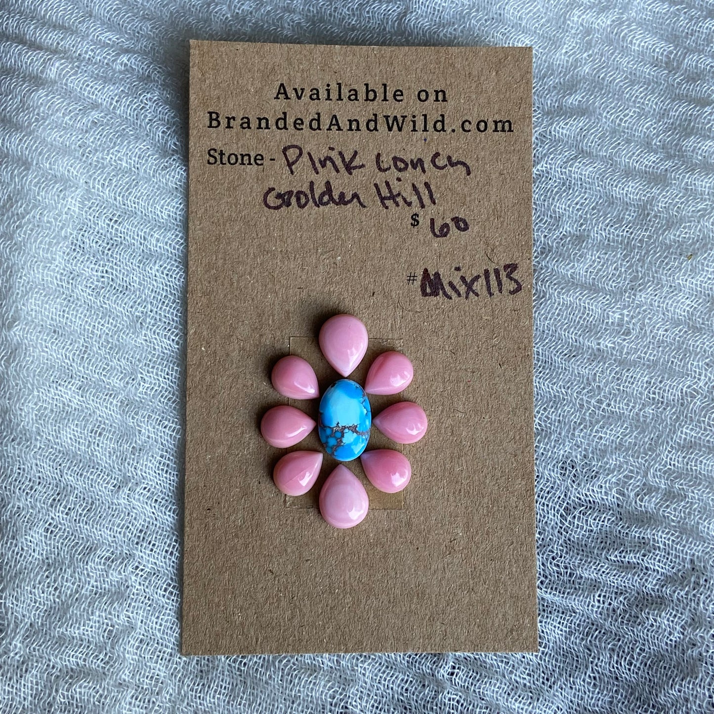 Pink Conch Cabochon - Mix113