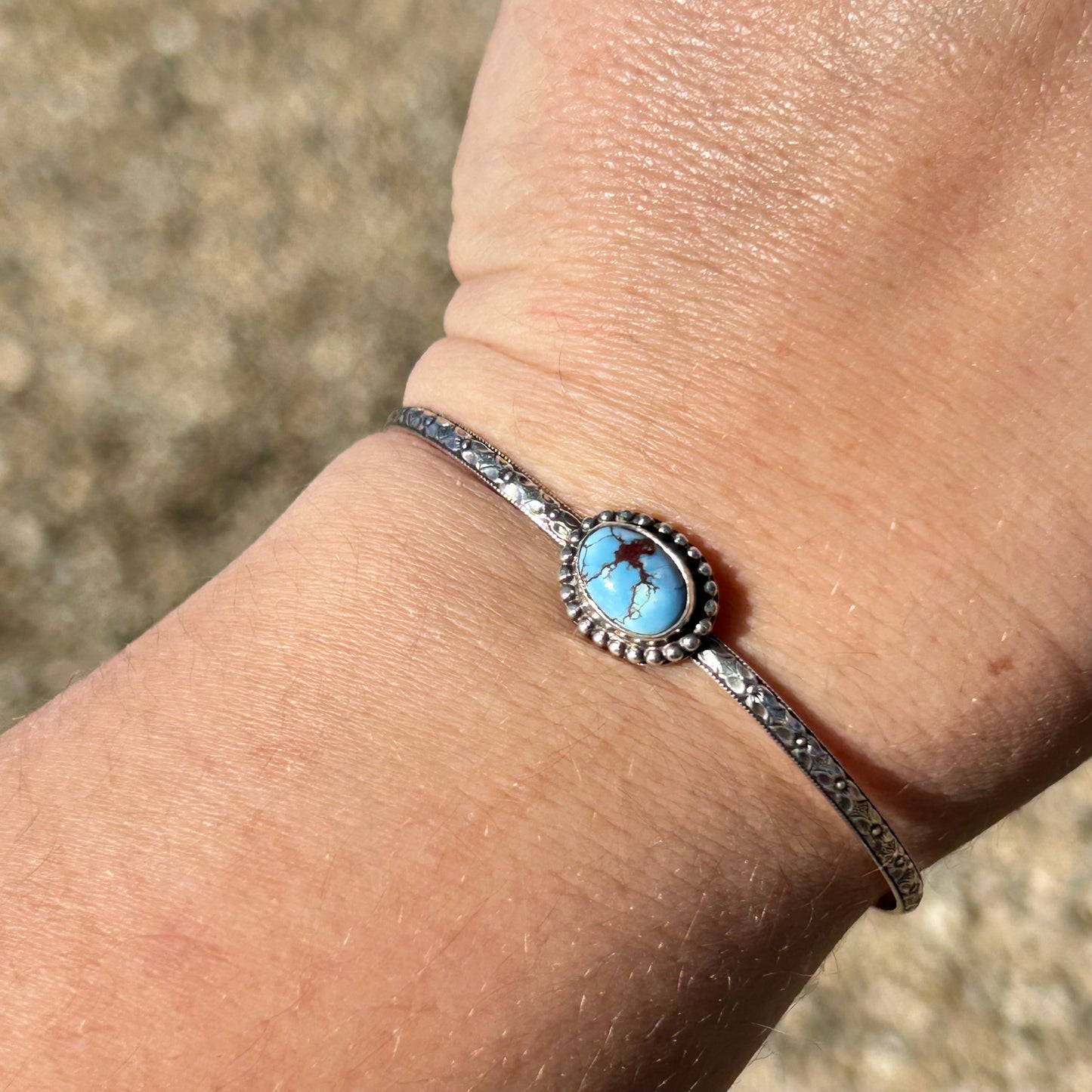 Golden Hill Turquoise Bracelet Class (Silver and Cabochons included)