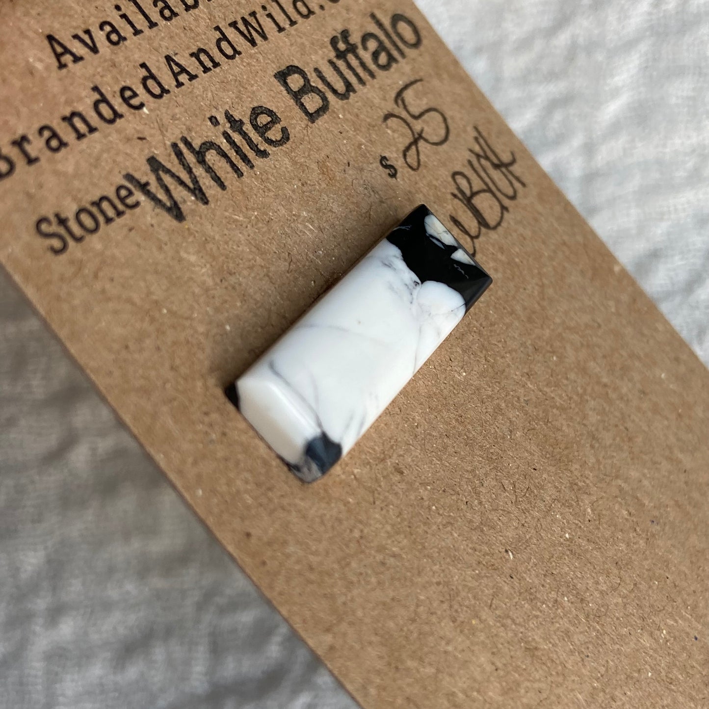 White Buffalo Cabochon - WB104