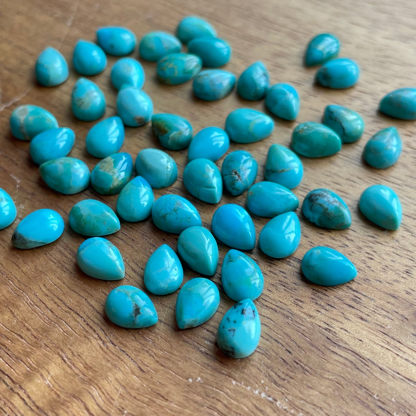 Kingman Turquoise 5x7 pear shape