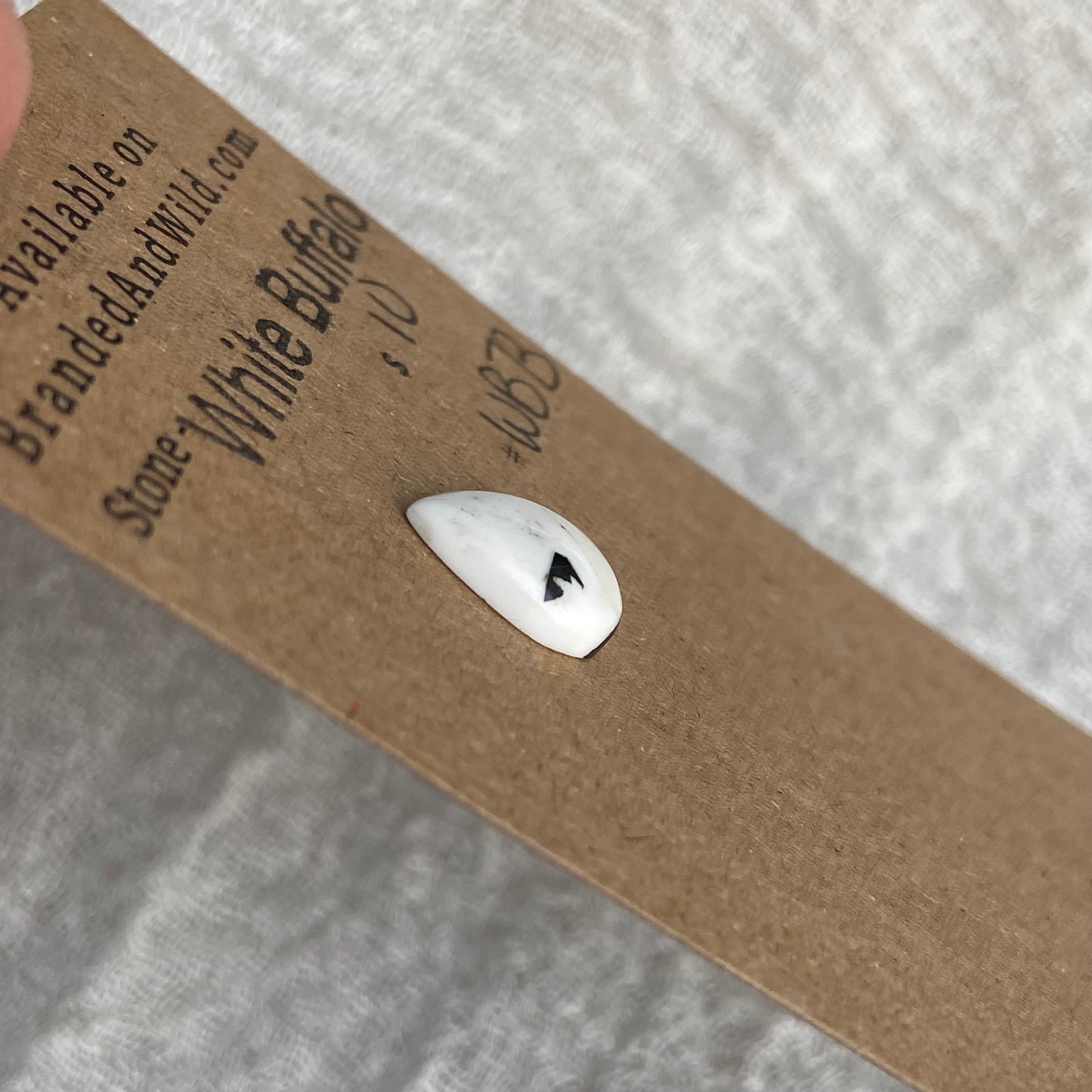 White Buffalo Cabochon - WB73