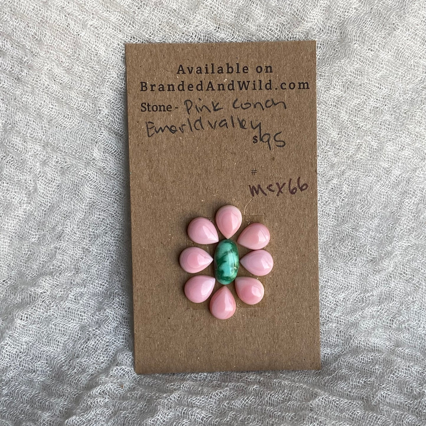 Pink Conch - Emerald Valley Cabochon - MIX66