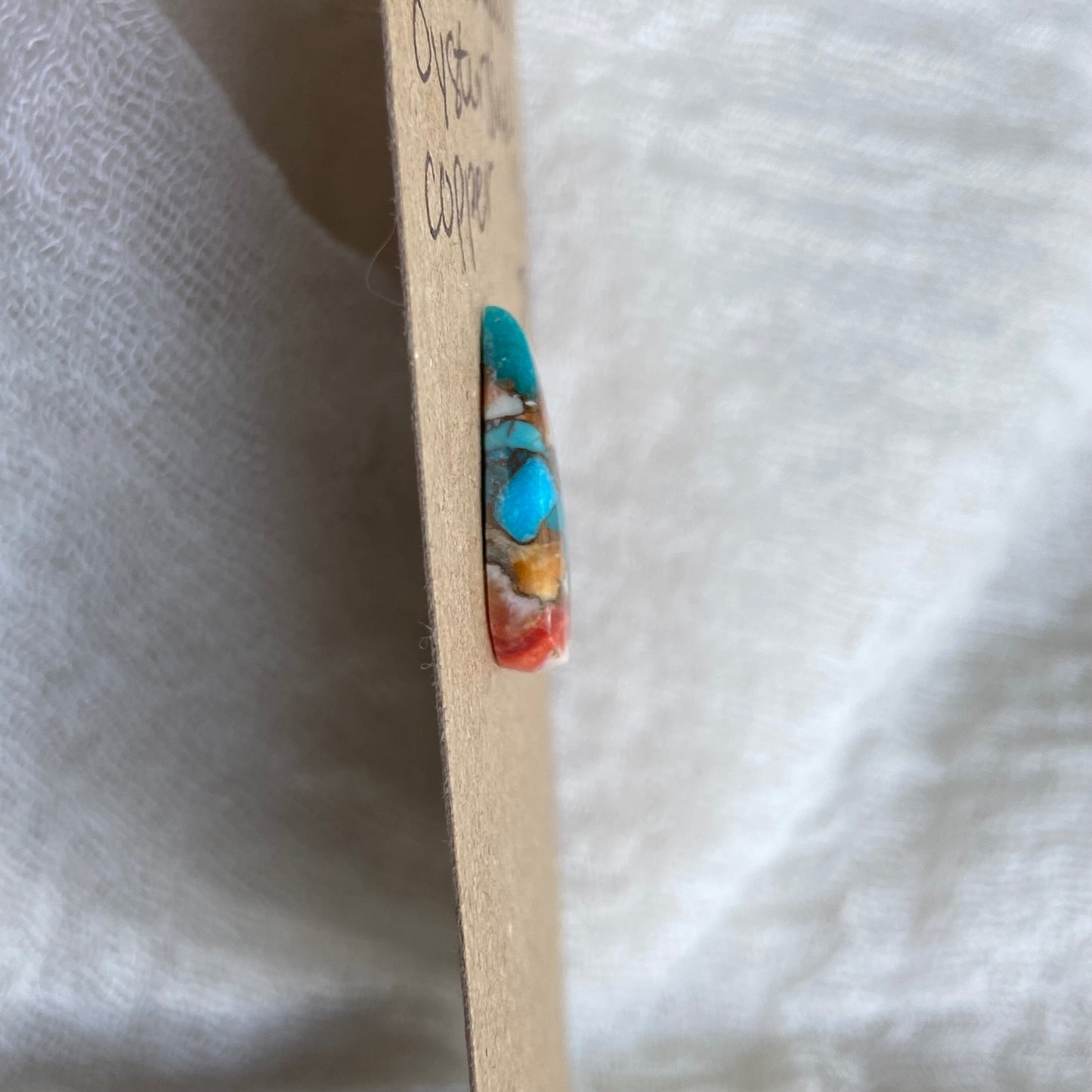 Turquoise, Oystershell, Copper Cabochon - TOC97