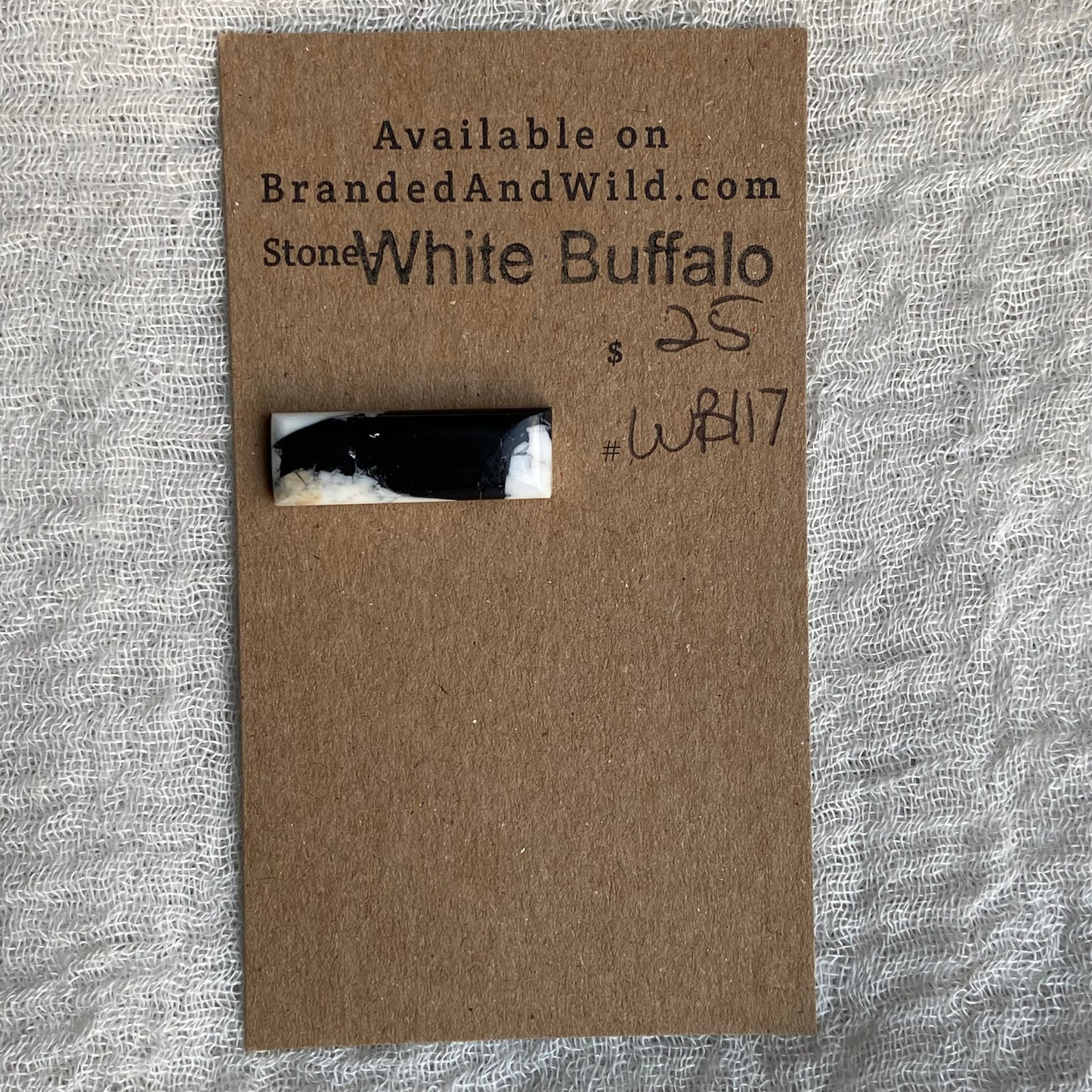 White Buffalo Cabochon - WB117