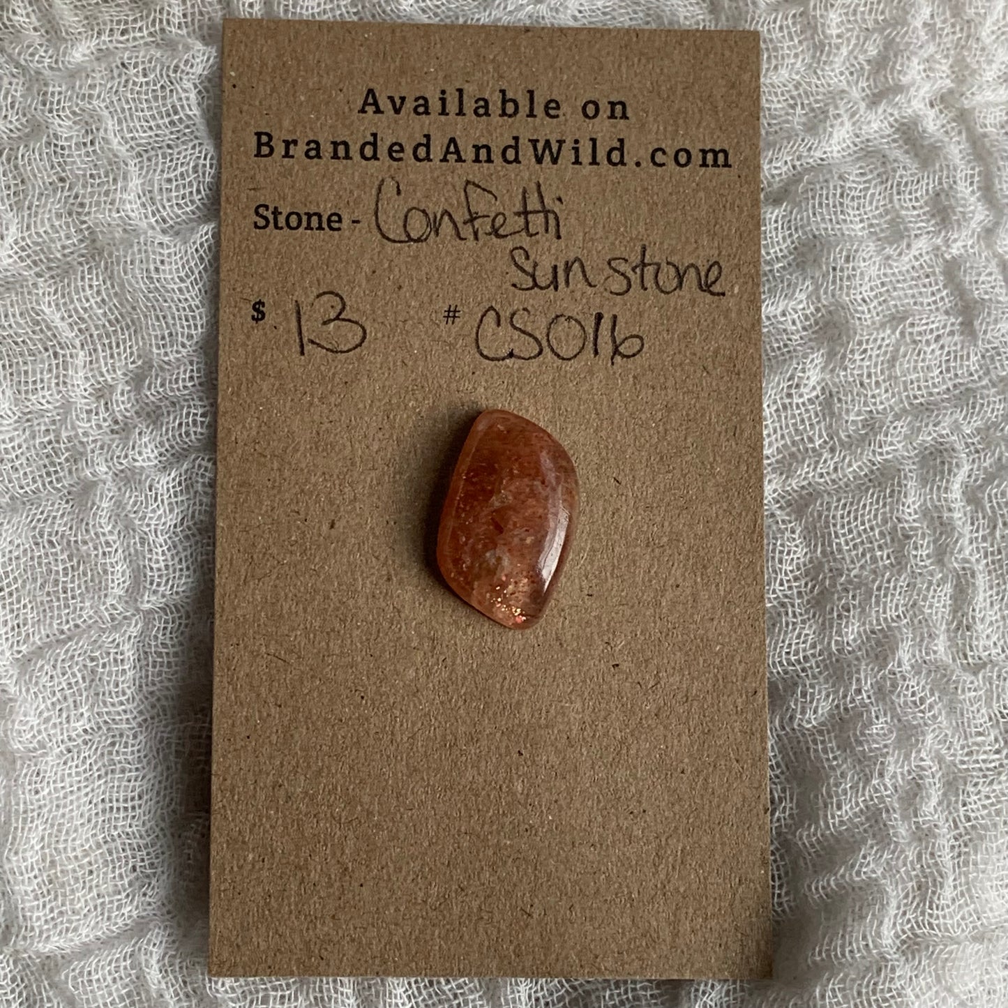 Confetti Sunstone Cabochon - CS016