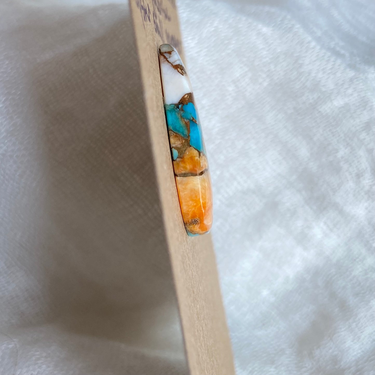 Turquoise, Oystershell, Copper Cabochon - TOC106