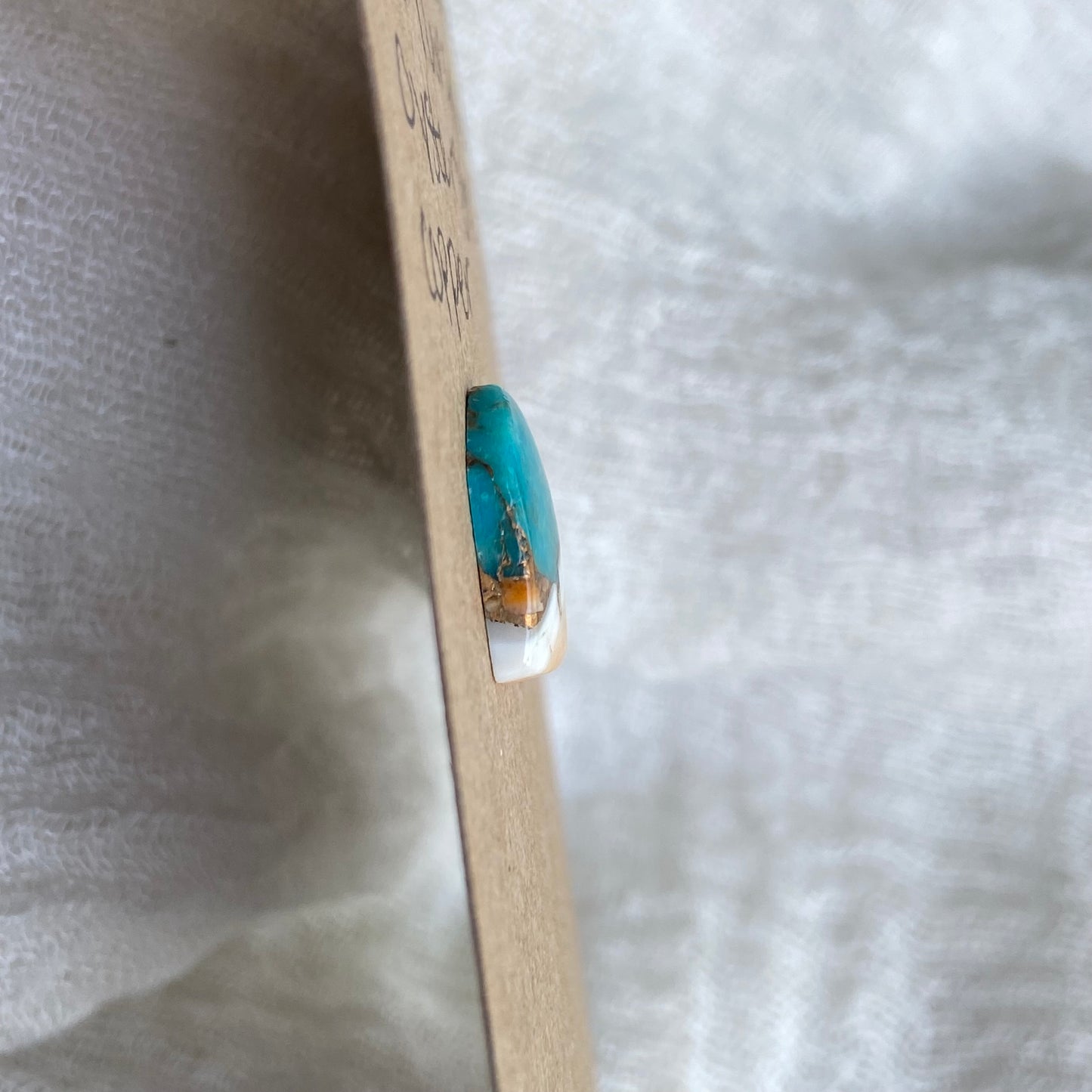 Turquoise, Oystershell, Copper Cabochon - TOC77
