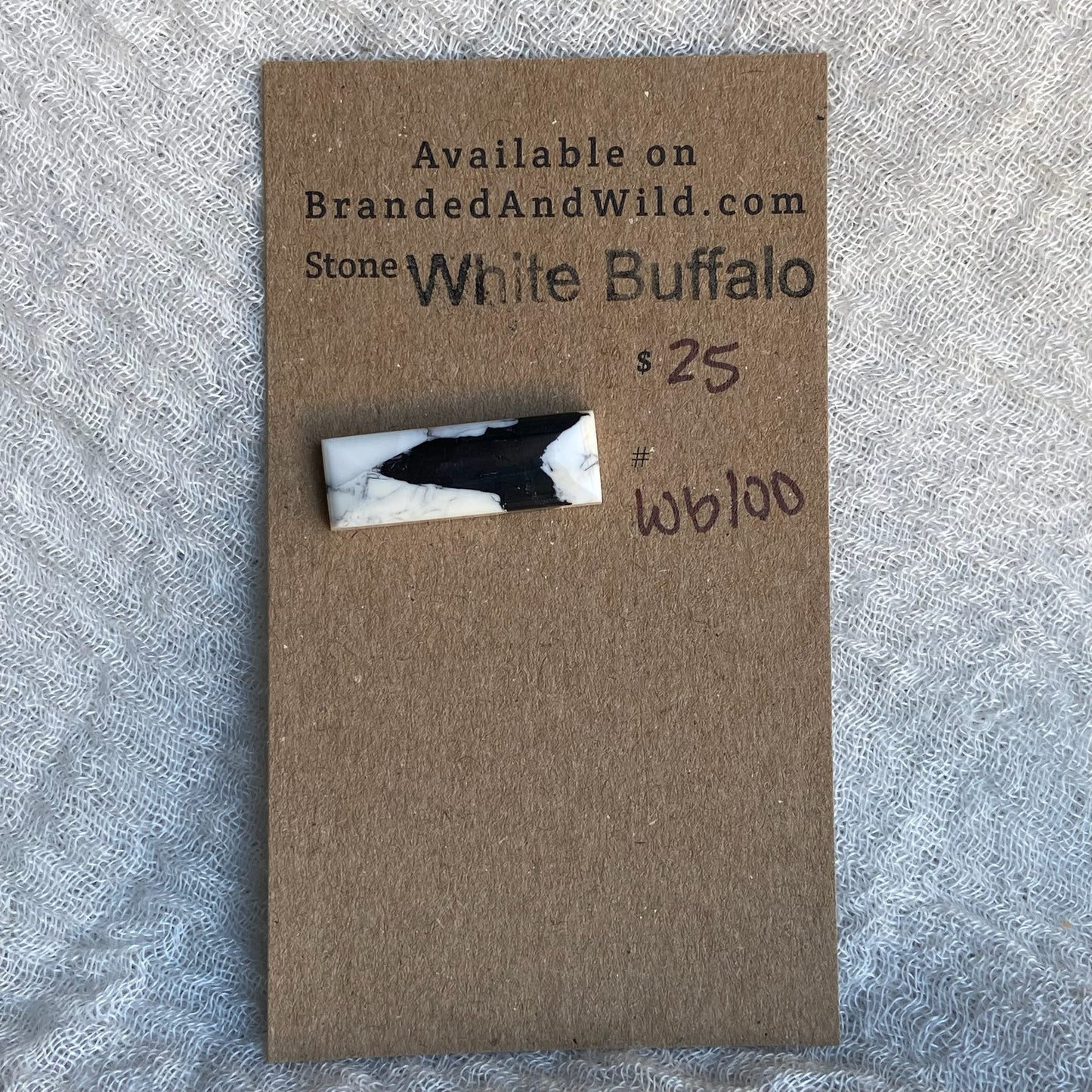White Buffalo Cabochon - WB100