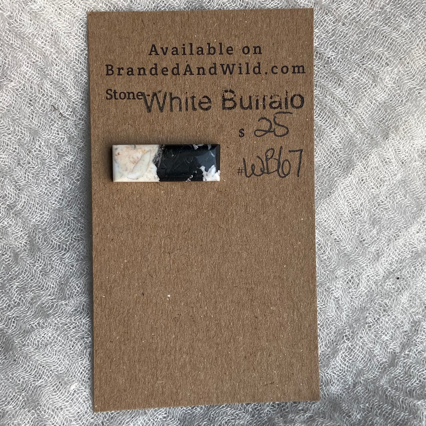 White Buffalo Cabochon - WB67