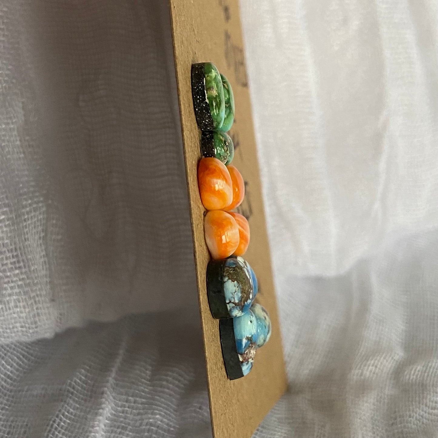 Oystershell / Verde Valley / Golden Hill Cabochon - MIX136