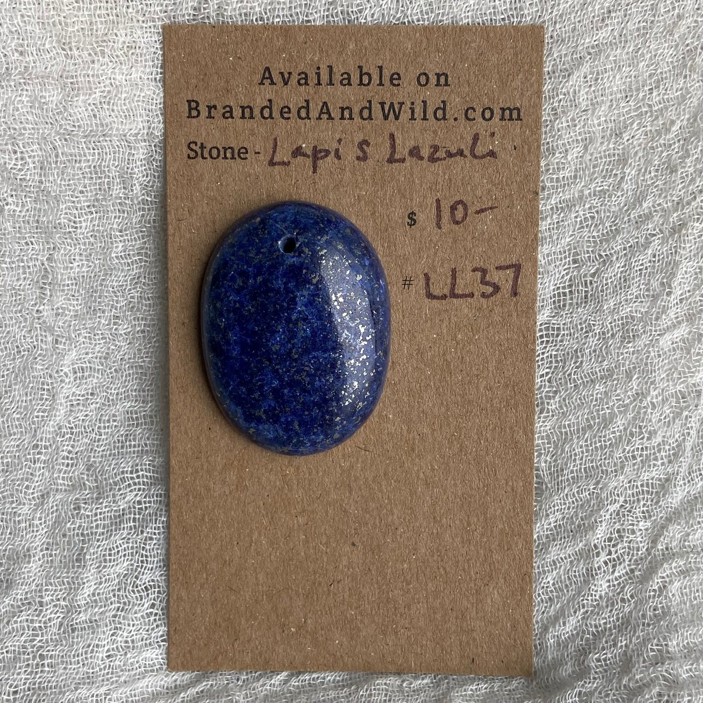 Lapis Lazuli Cabochon -Drilled- LL37