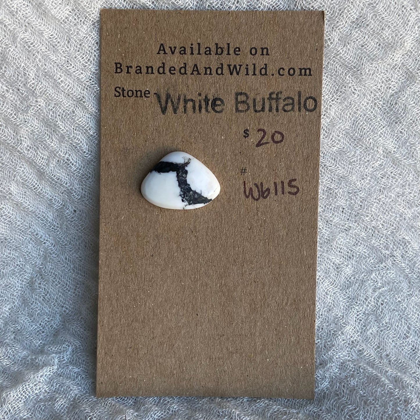 White Buffalo Cabochon - WB115