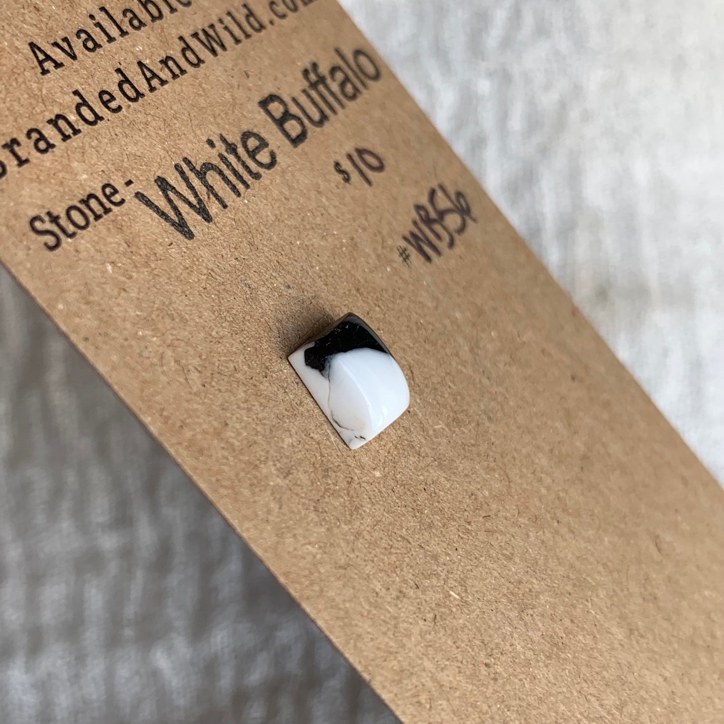 White Buffalo Cabochon - WB56