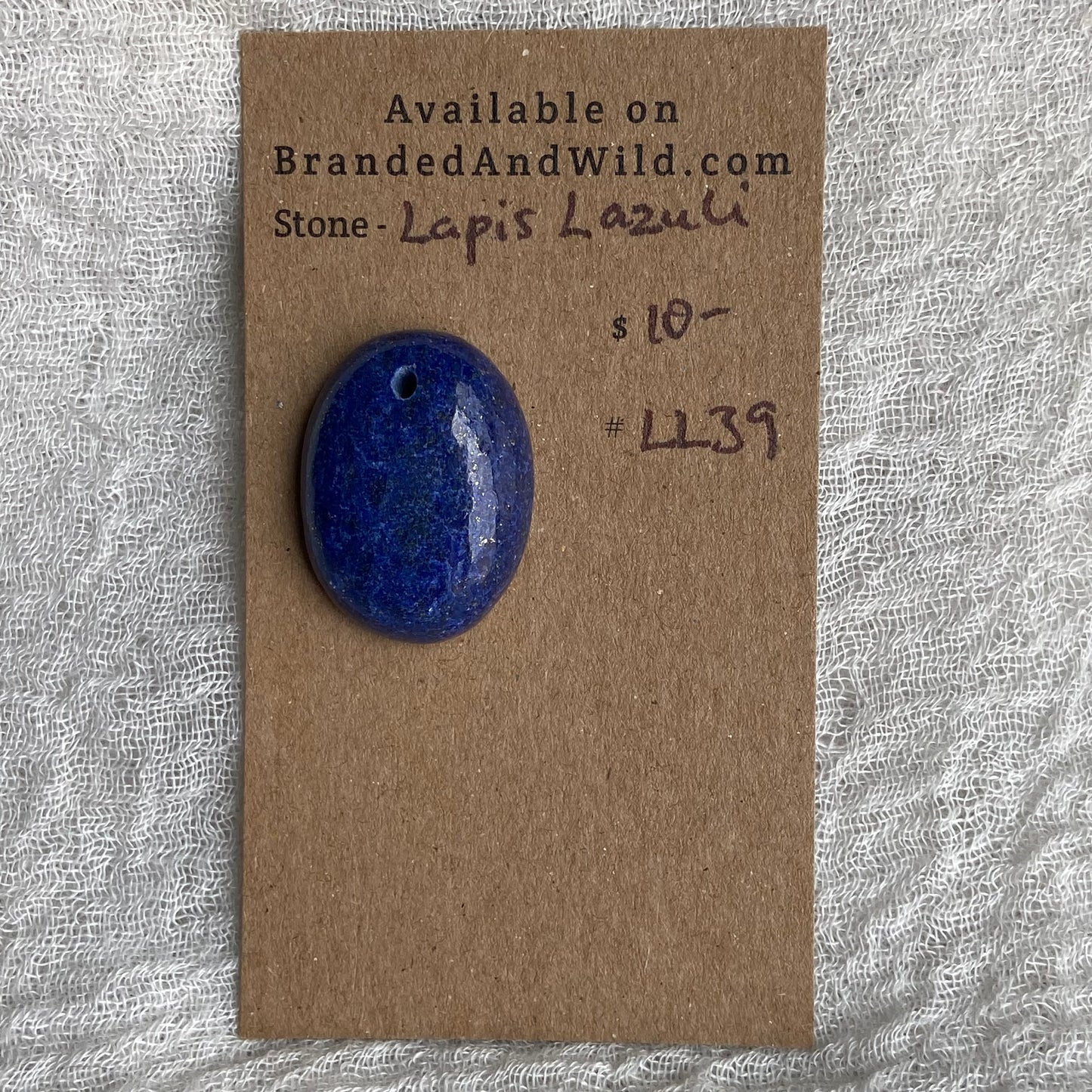 Lapis Lazuli Cabochon -Drilled- LL39