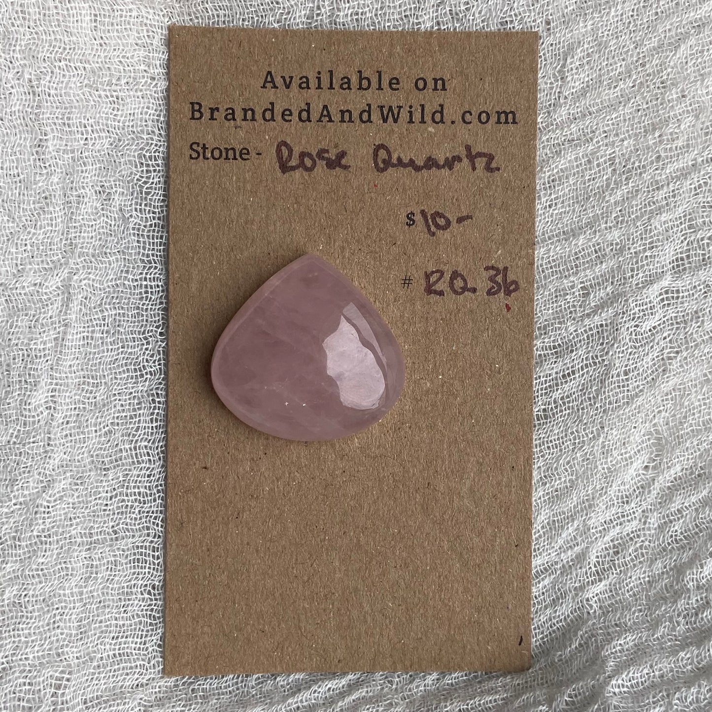 Rose Quartz Cabochon - RQ36