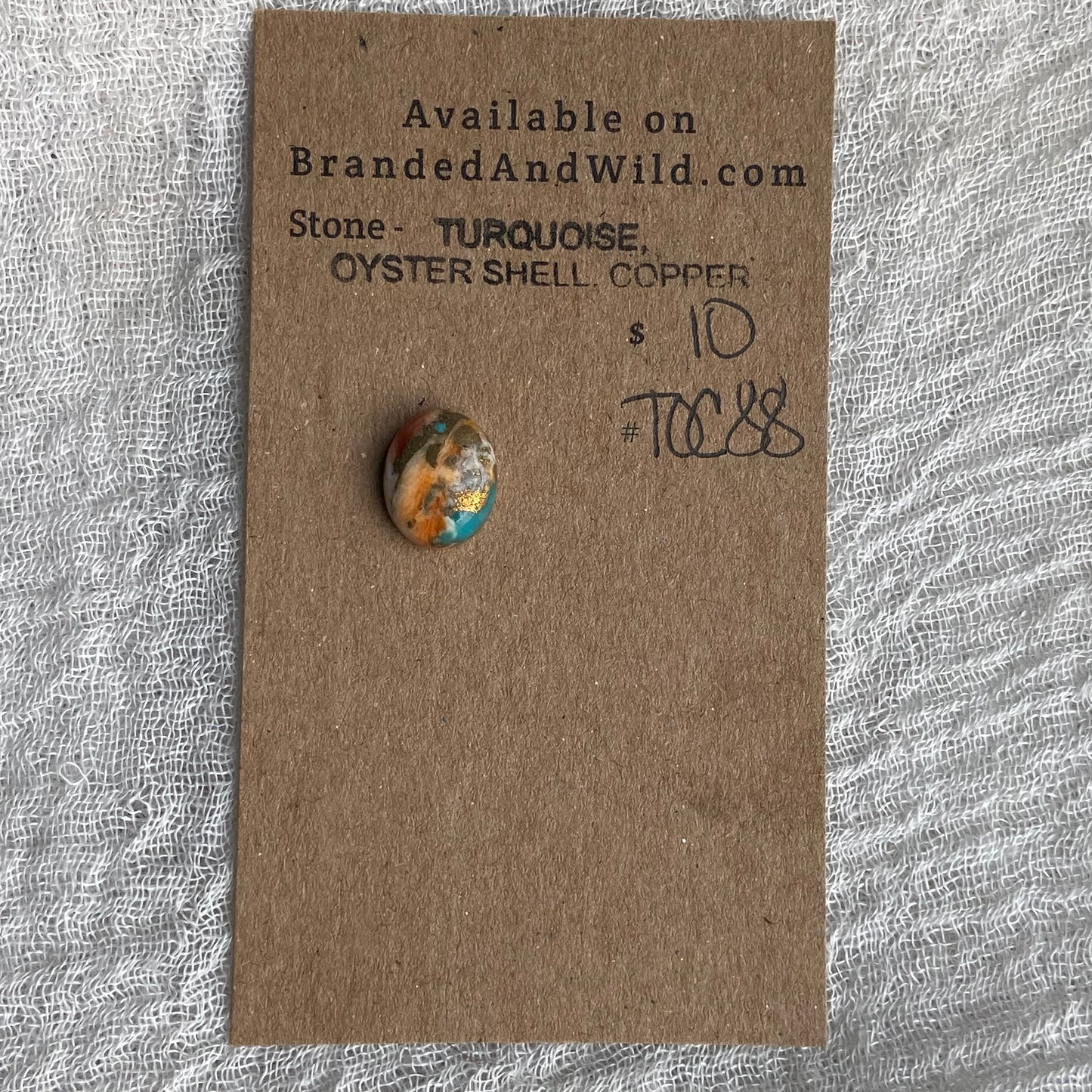 Turquoise, Oyster Shell, Copper - TOC88